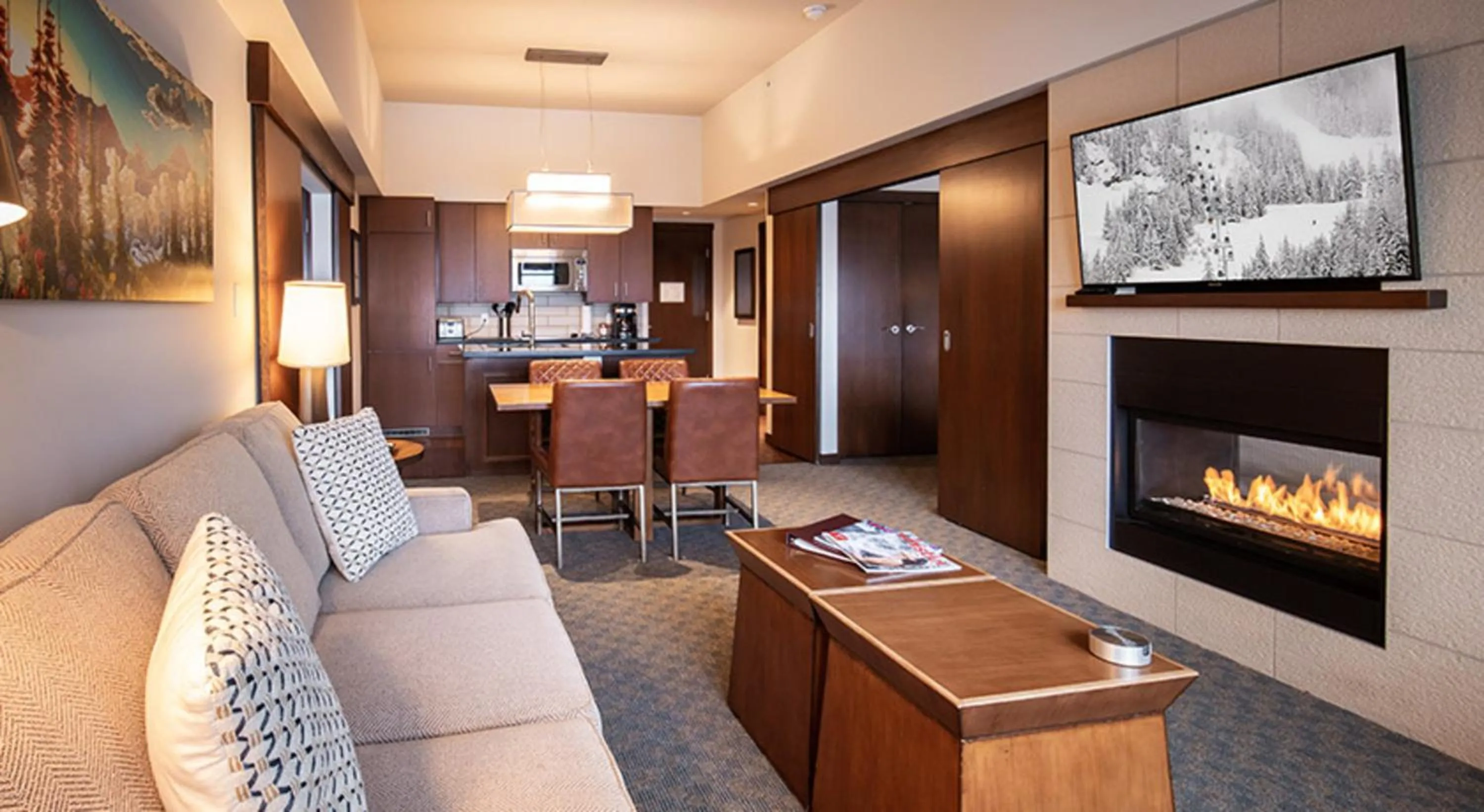 Living room in Evolution Whistler