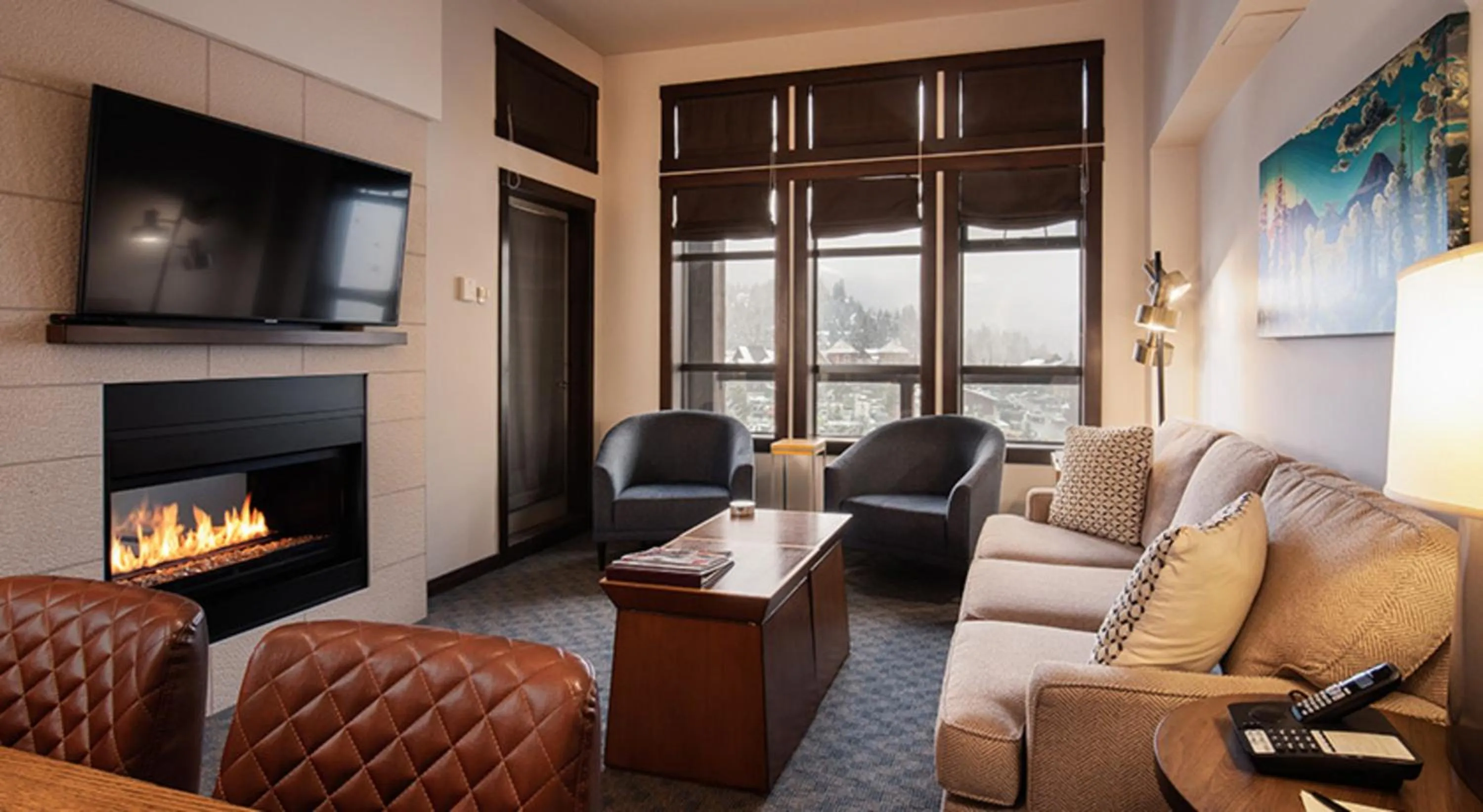 Living room in Evolution Whistler