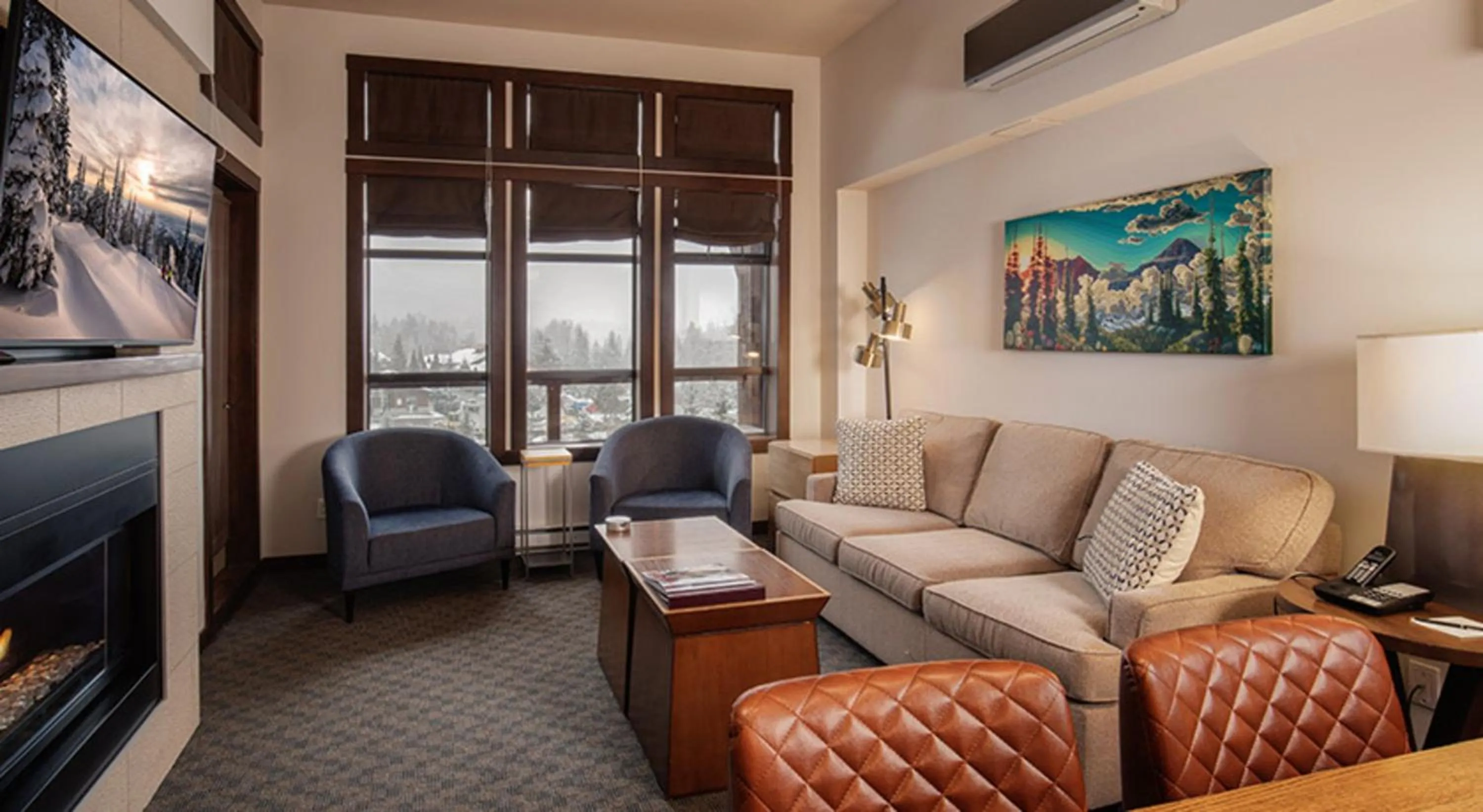 Living room in Evolution Whistler