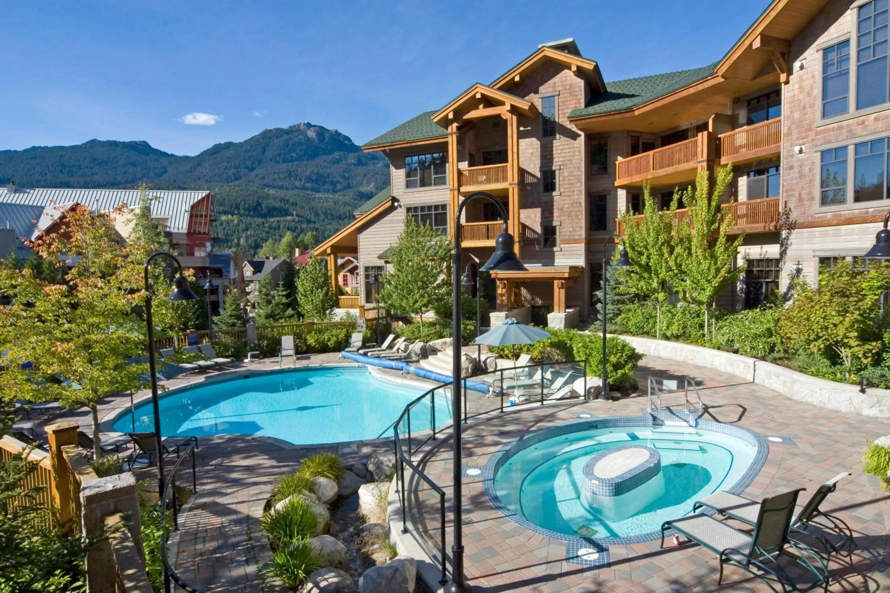 Swimming pool in First Tracks Lodge, by Lodging Ovations