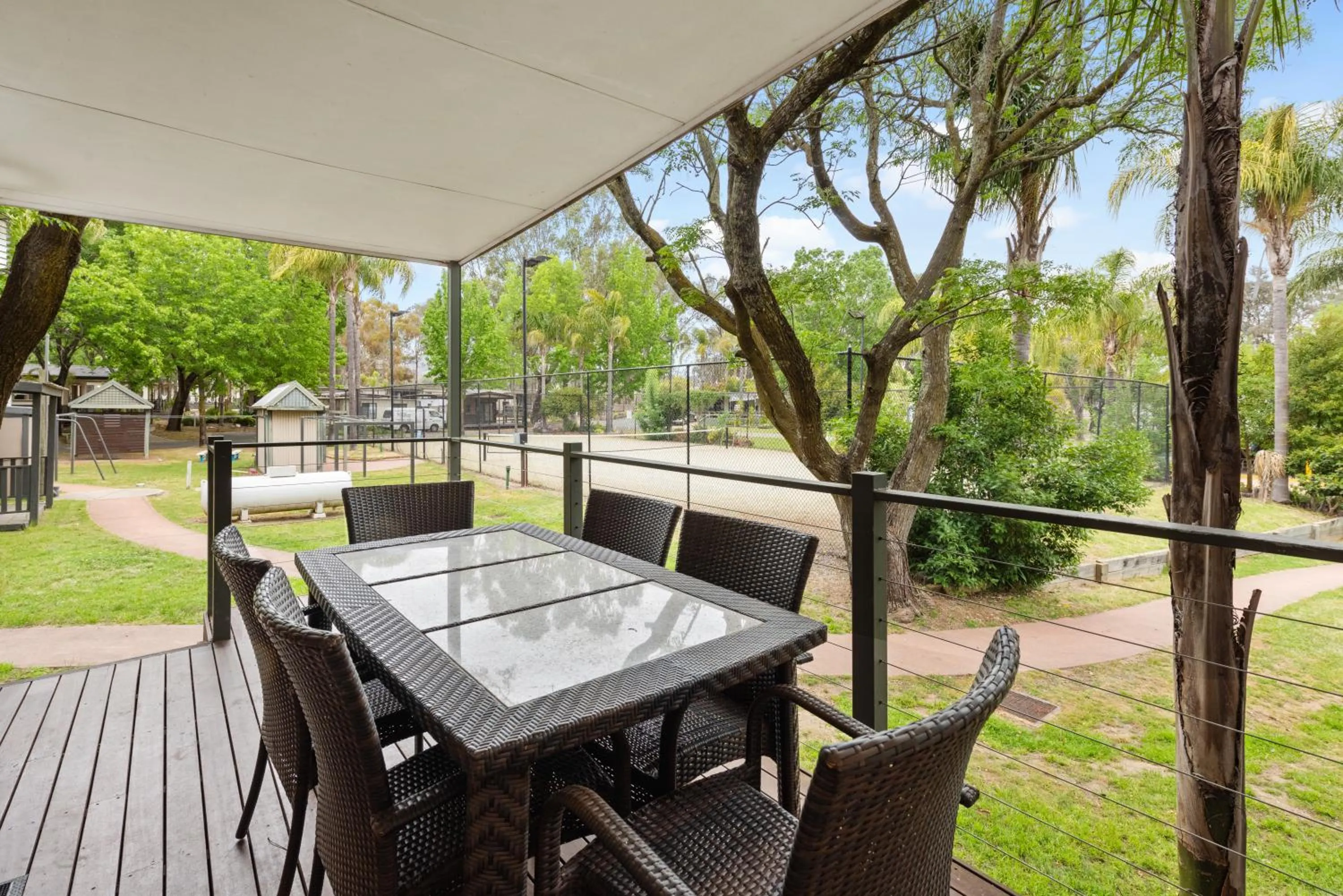 Balcony/Terrace in Discovery Parks - Lake Hume, Victoria