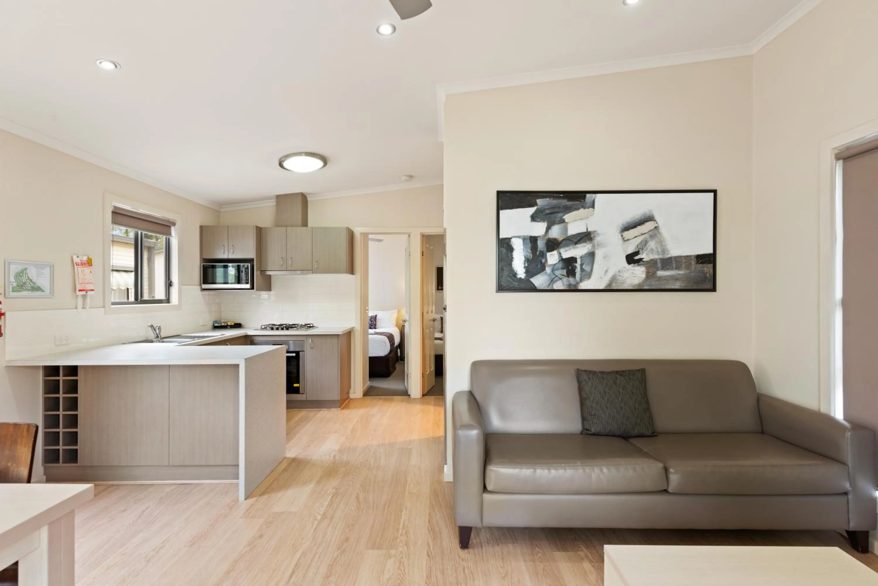 Living room in Discovery Parks - Lake Hume, Victoria