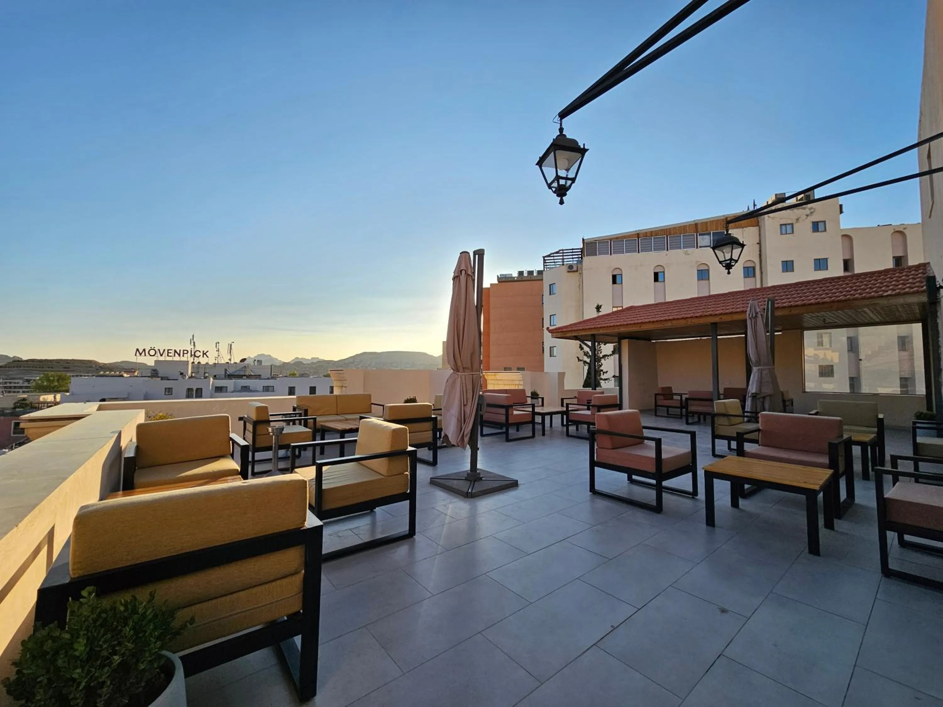Seating area in Edom Hotel