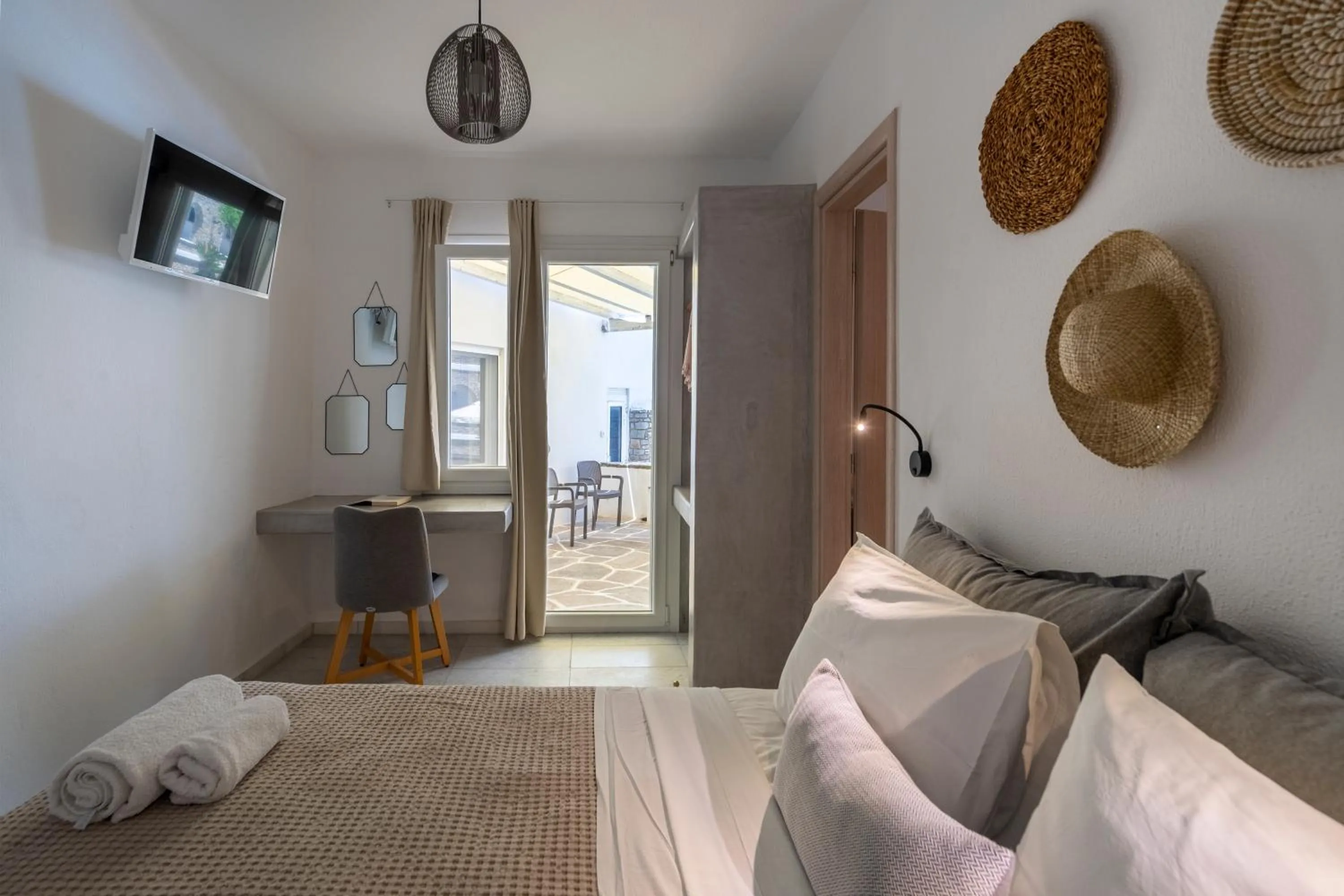 Bed in Galinos Hotel for adults only