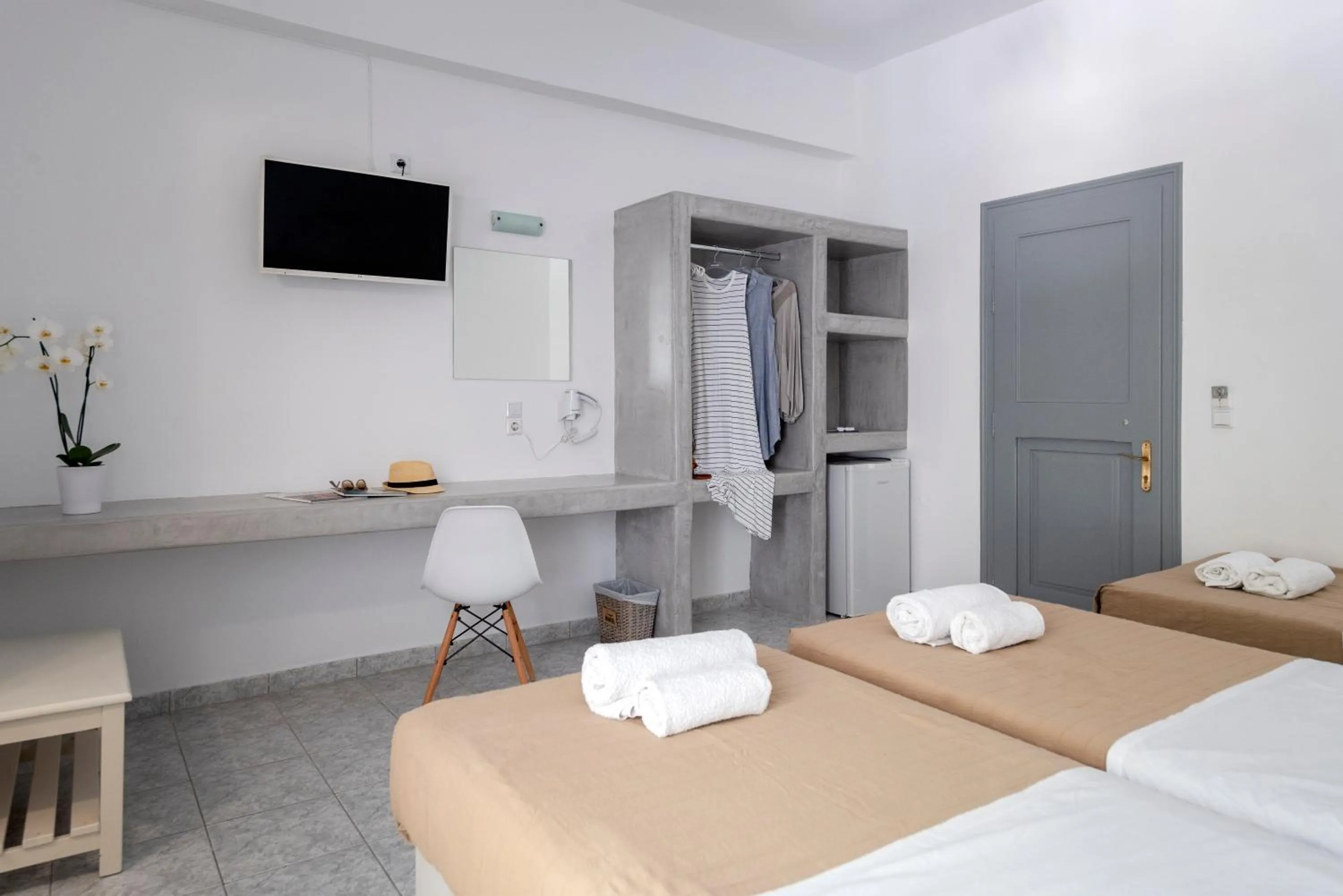 Bed in Galinos Hotel for adults only