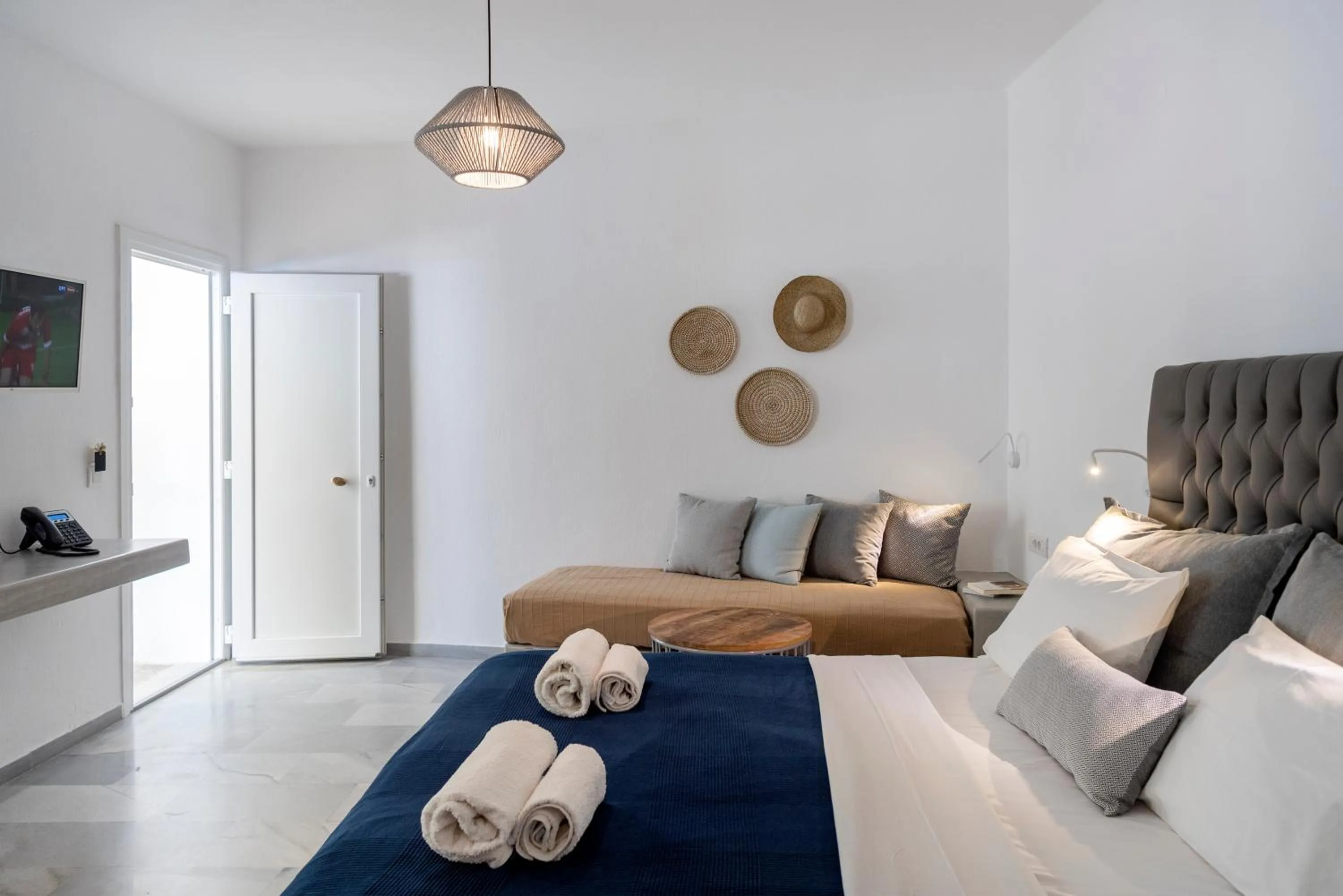 Bed in Galinos Hotel for adults only