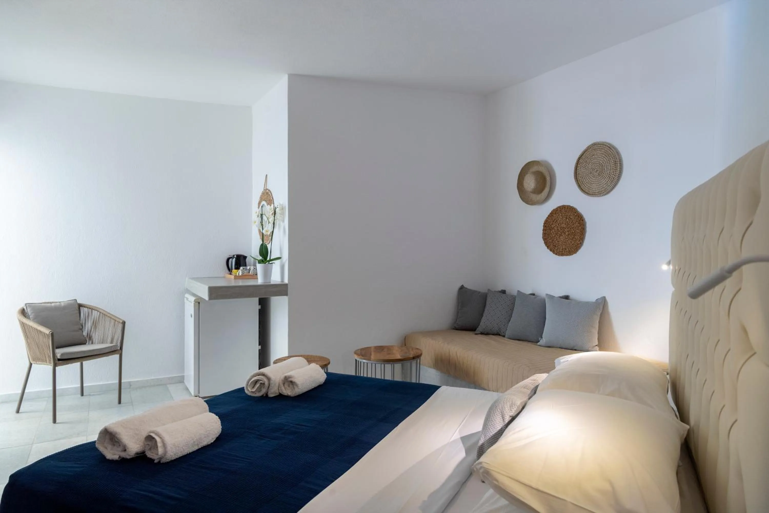 Bed in Galinos Hotel for adults only