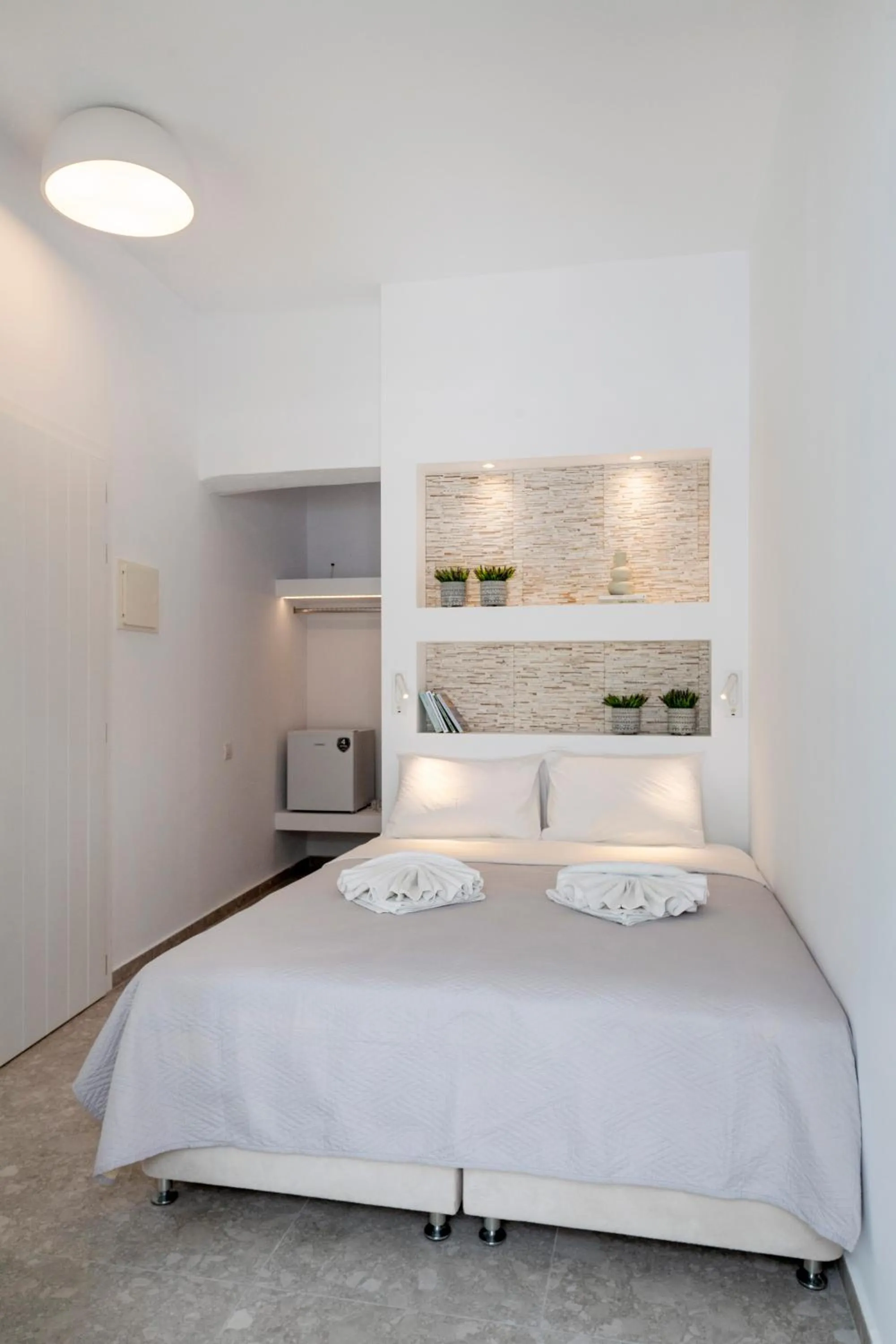 Bed in Galinos Hotel for adults only