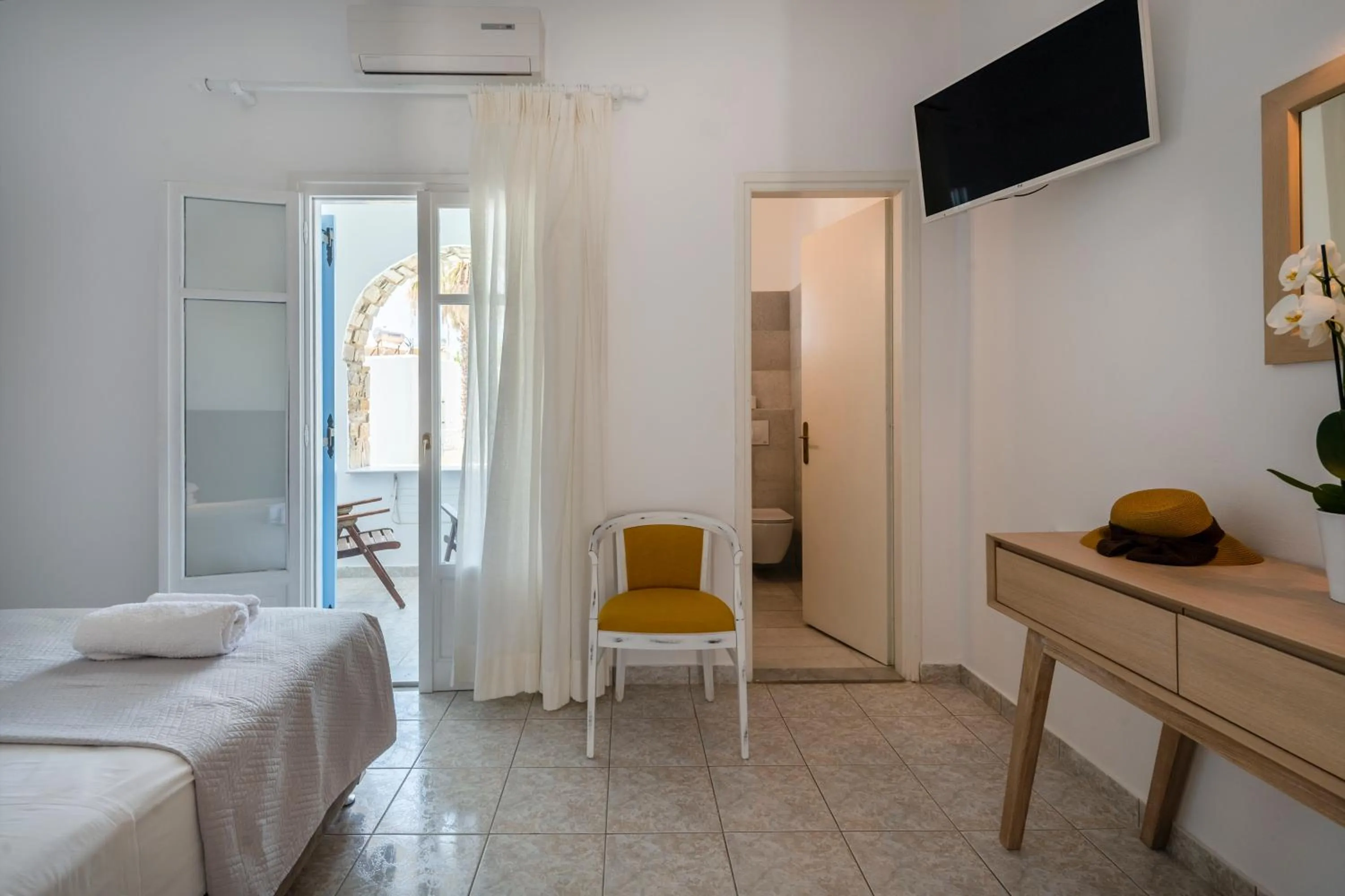 Bed in Galinos Hotel for adults only