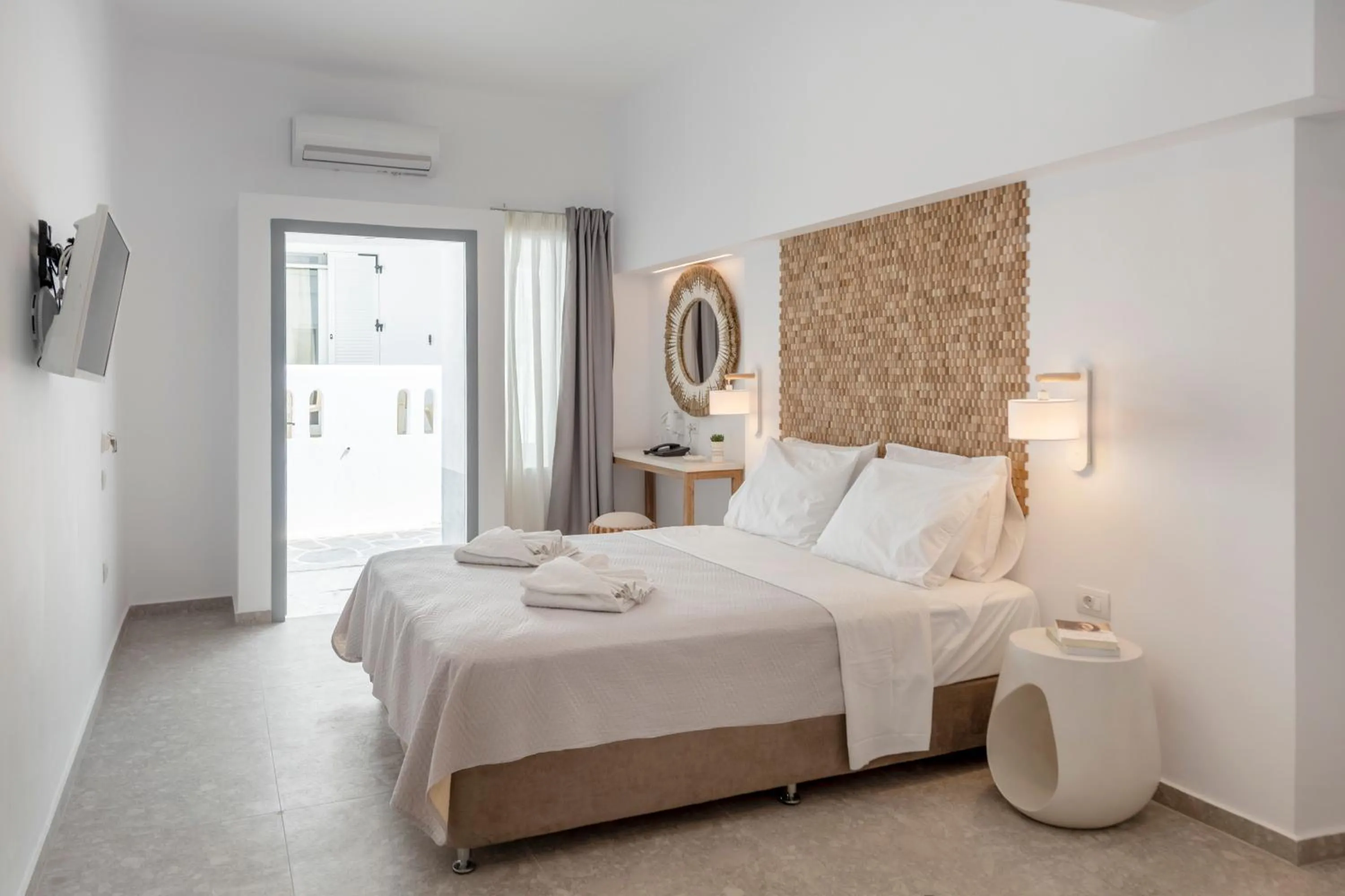 Bed in Galinos Hotel for adults only