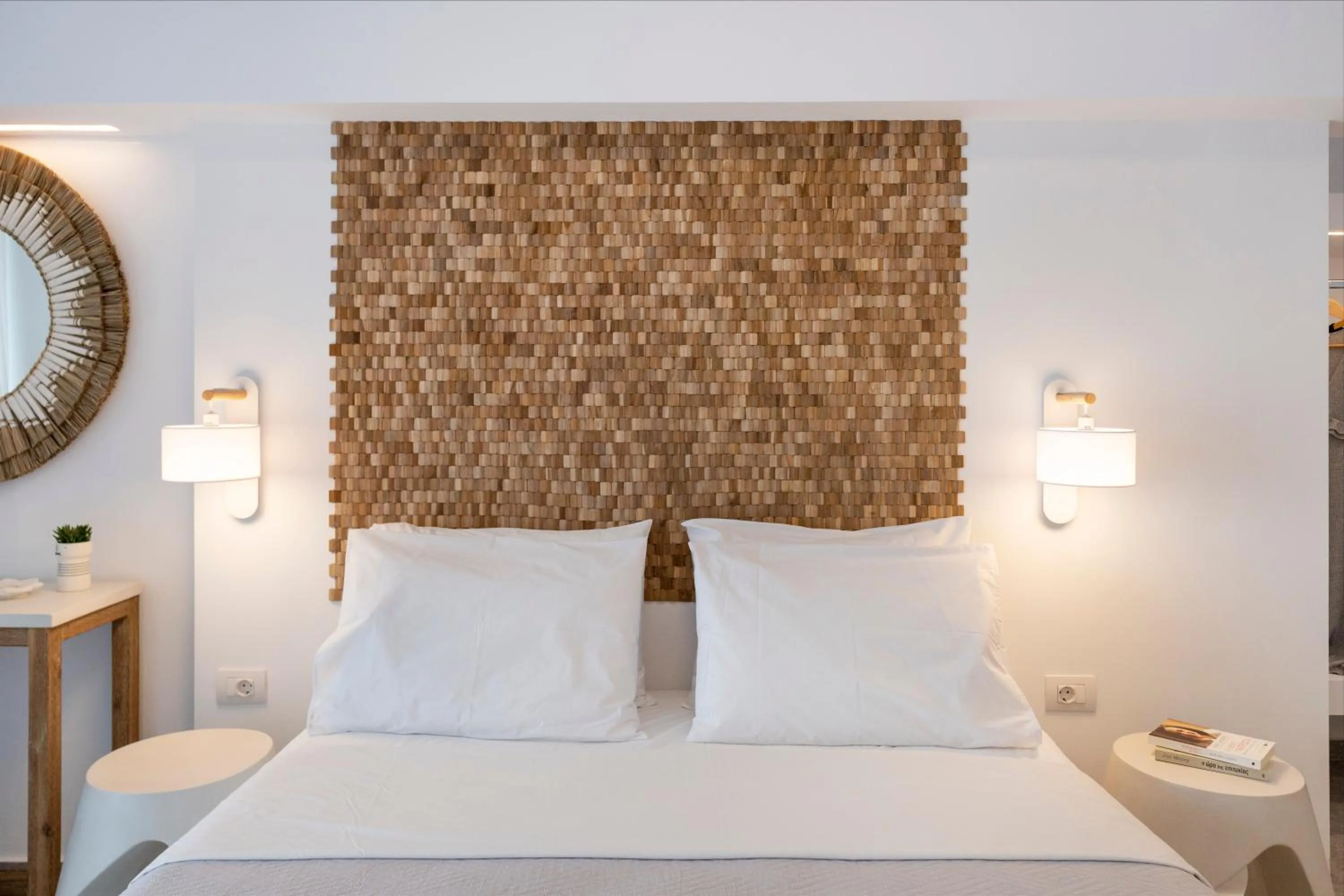 Bed in Galinos Hotel for adults only