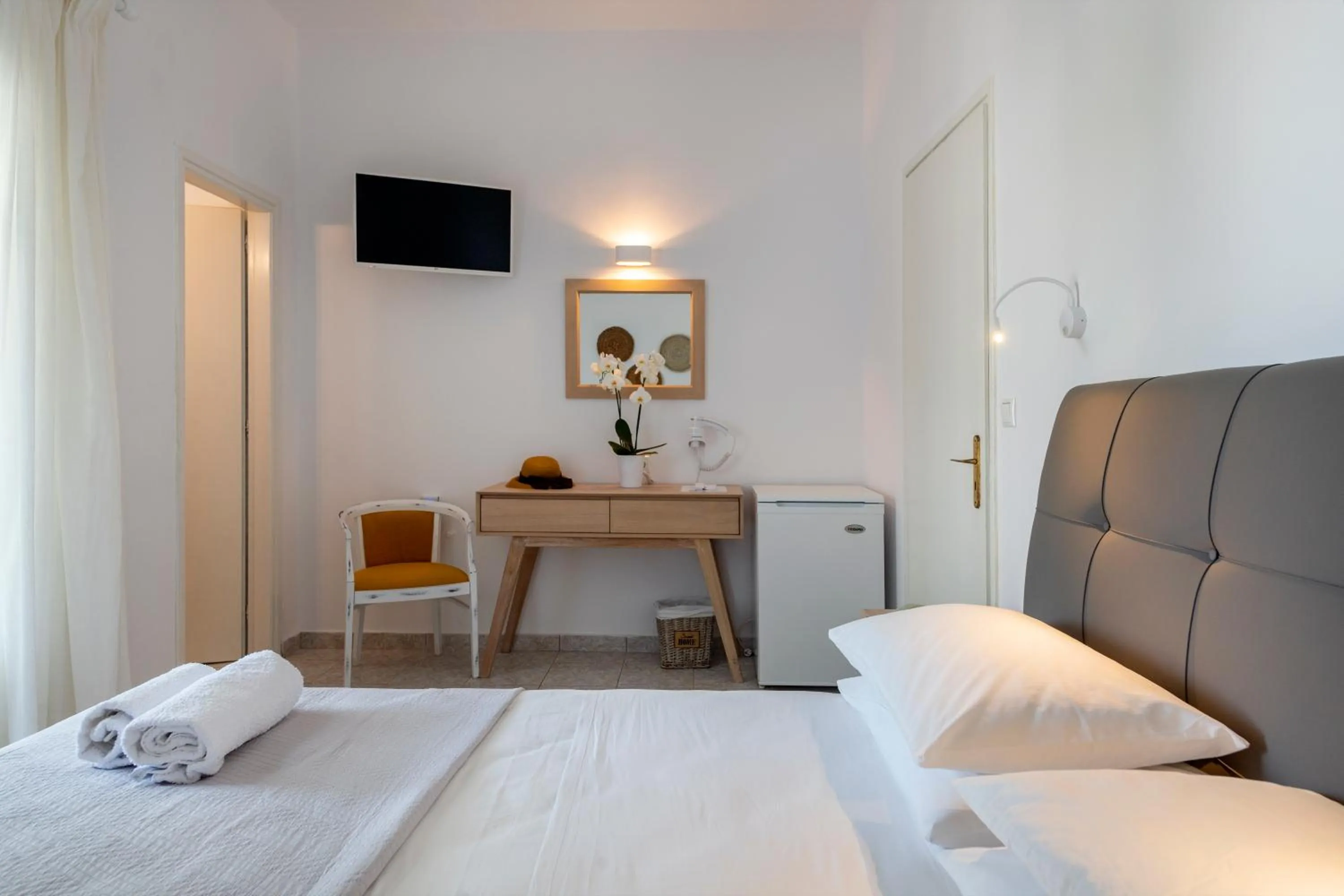 Bed in Galinos Hotel for adults only