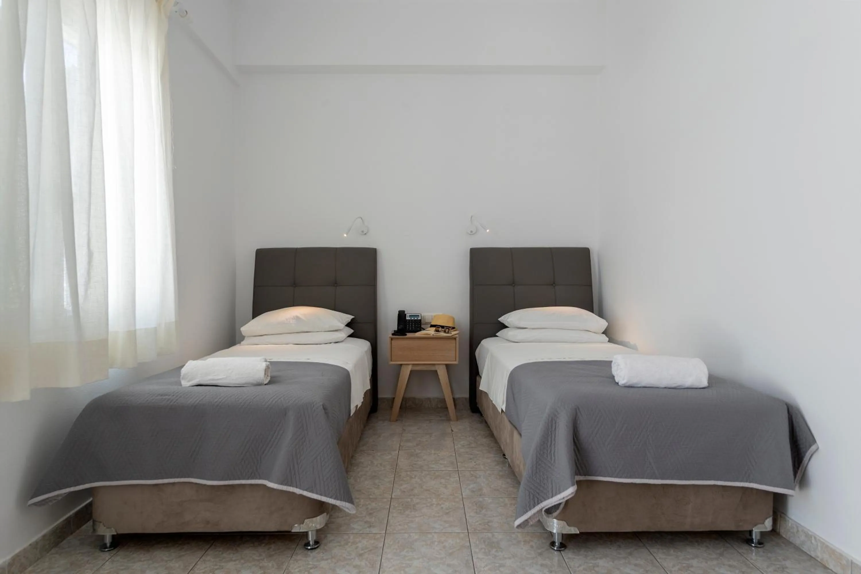 Bed in Galinos Hotel for adults only