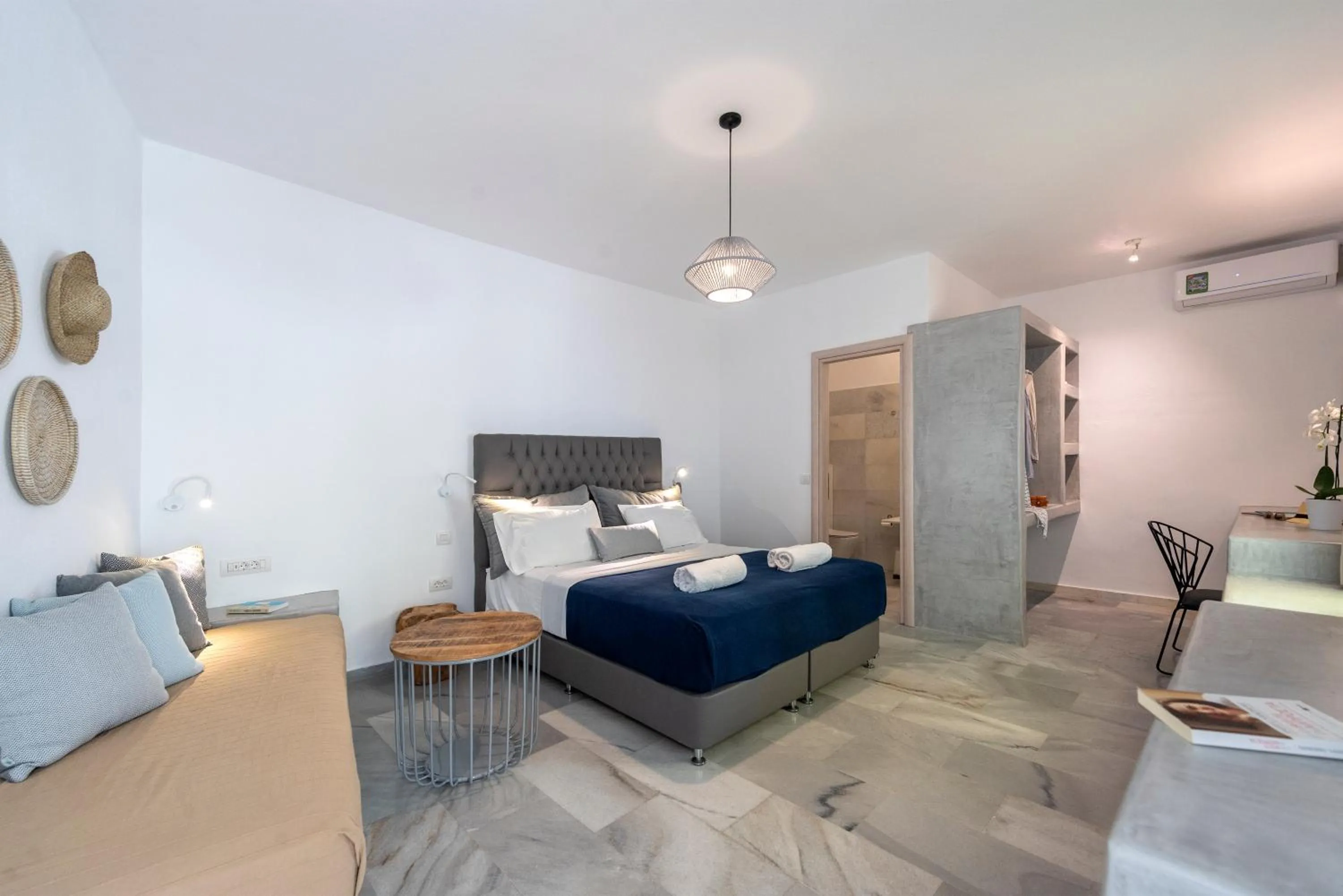 Bed in Galinos Hotel for adults only