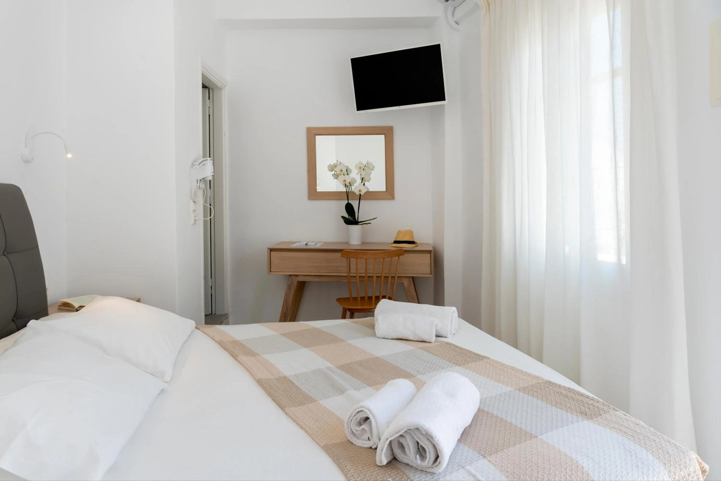 Bed in Galinos Hotel for adults only