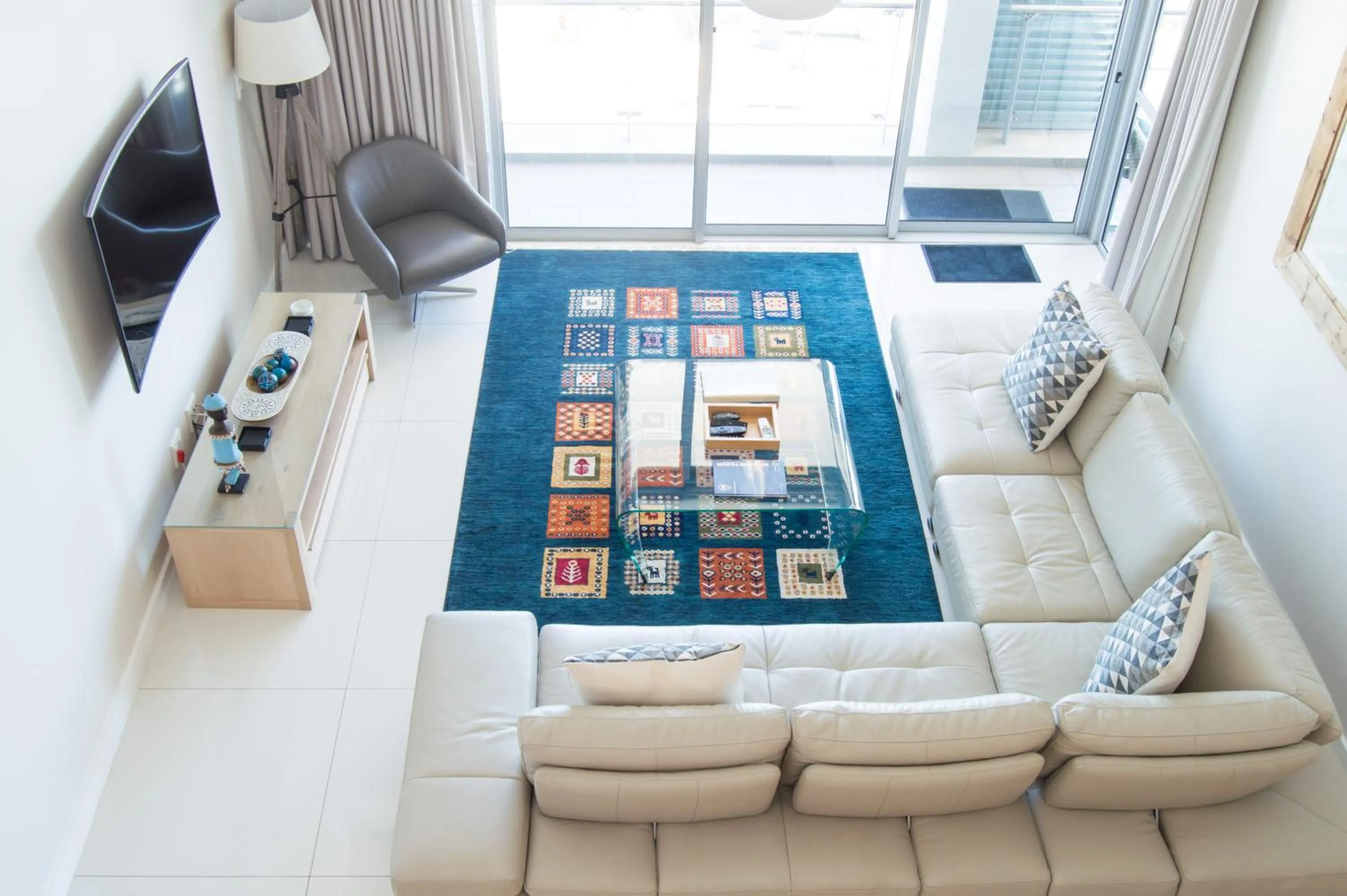 Living room in The Crystal Apartments