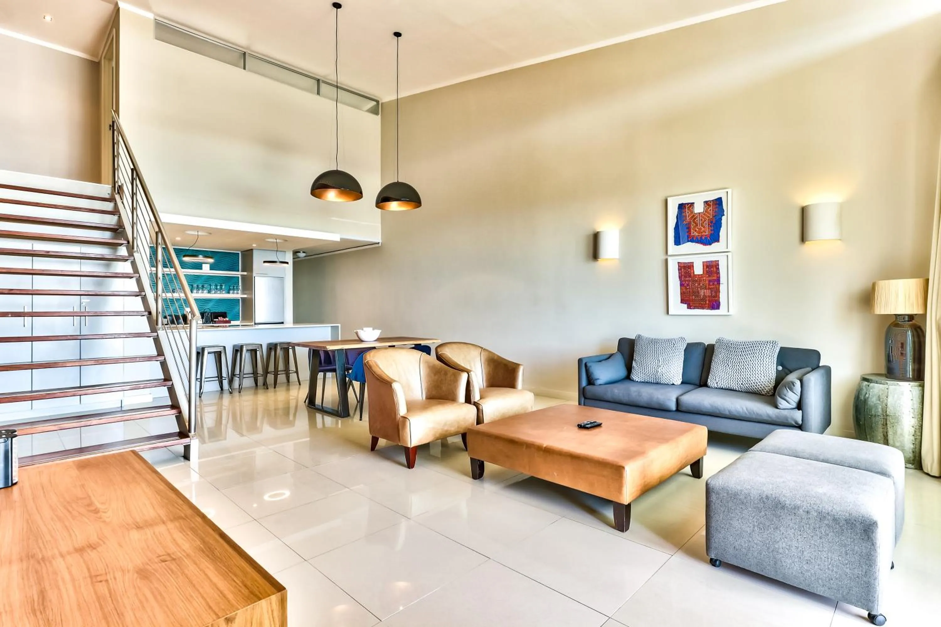 Seating area in The Crystal Apartments