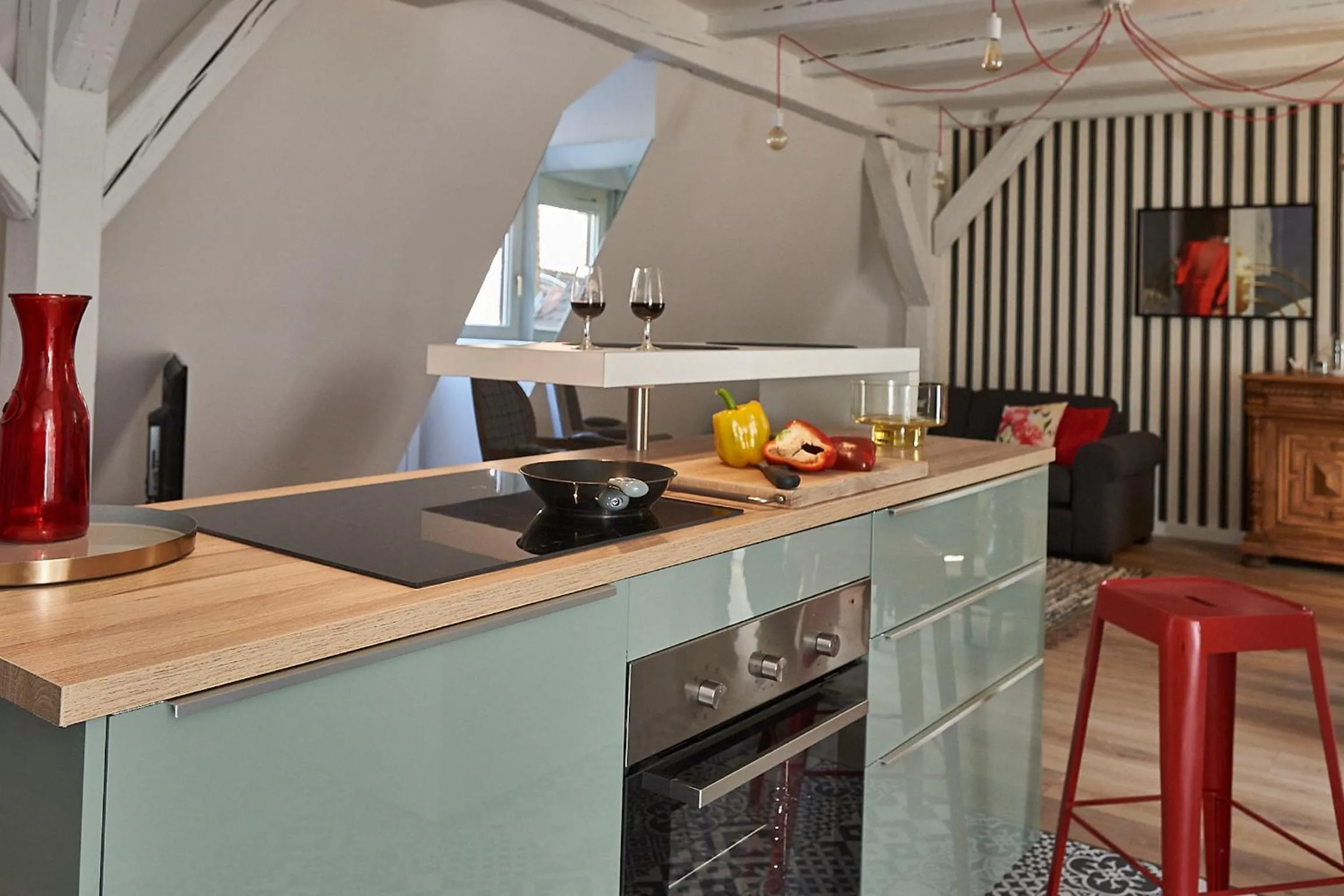 Kitchen or kitchenette in Les Appartements Saint-Martin
