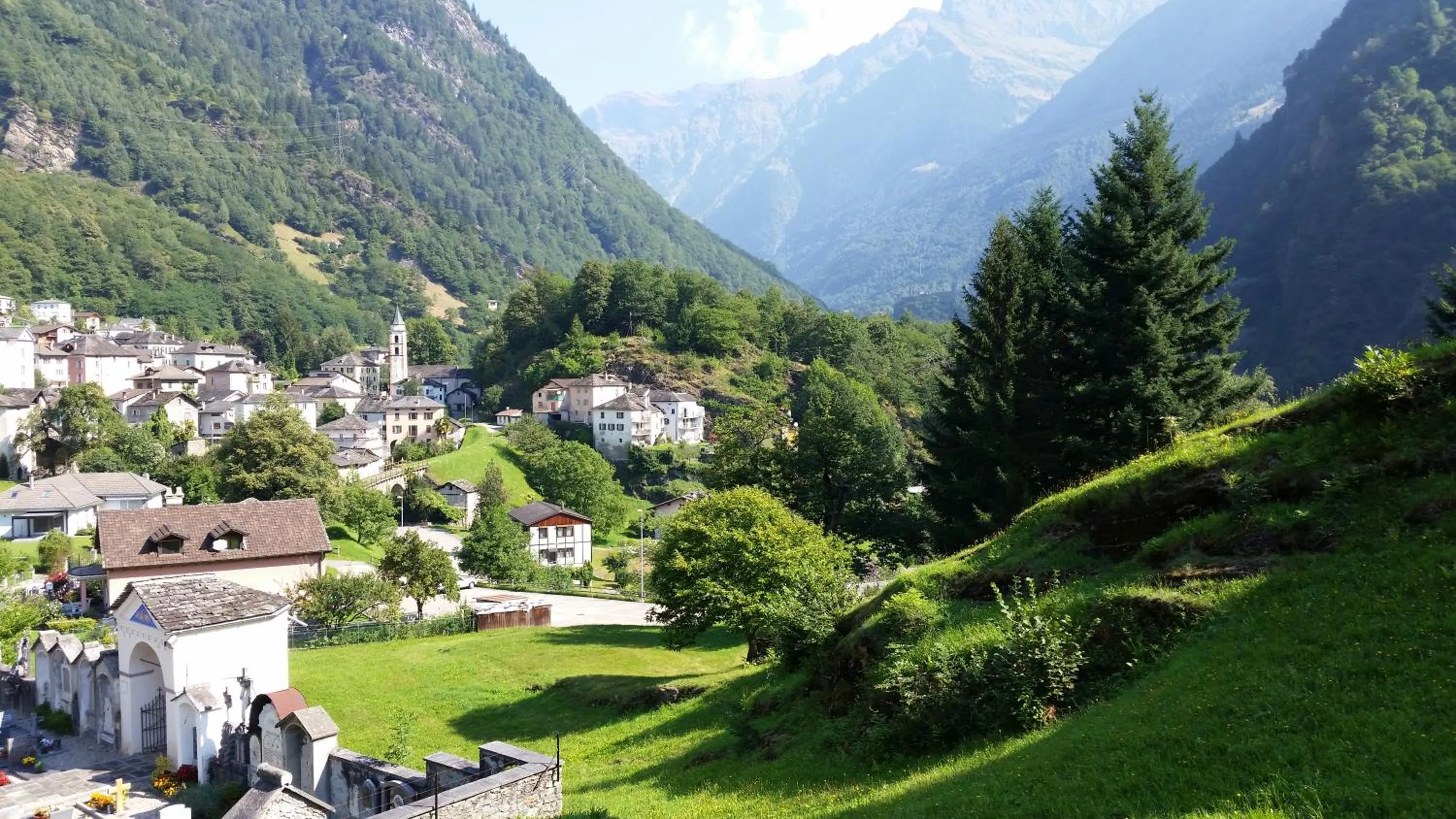 Natural landscape in Hotel Soazza