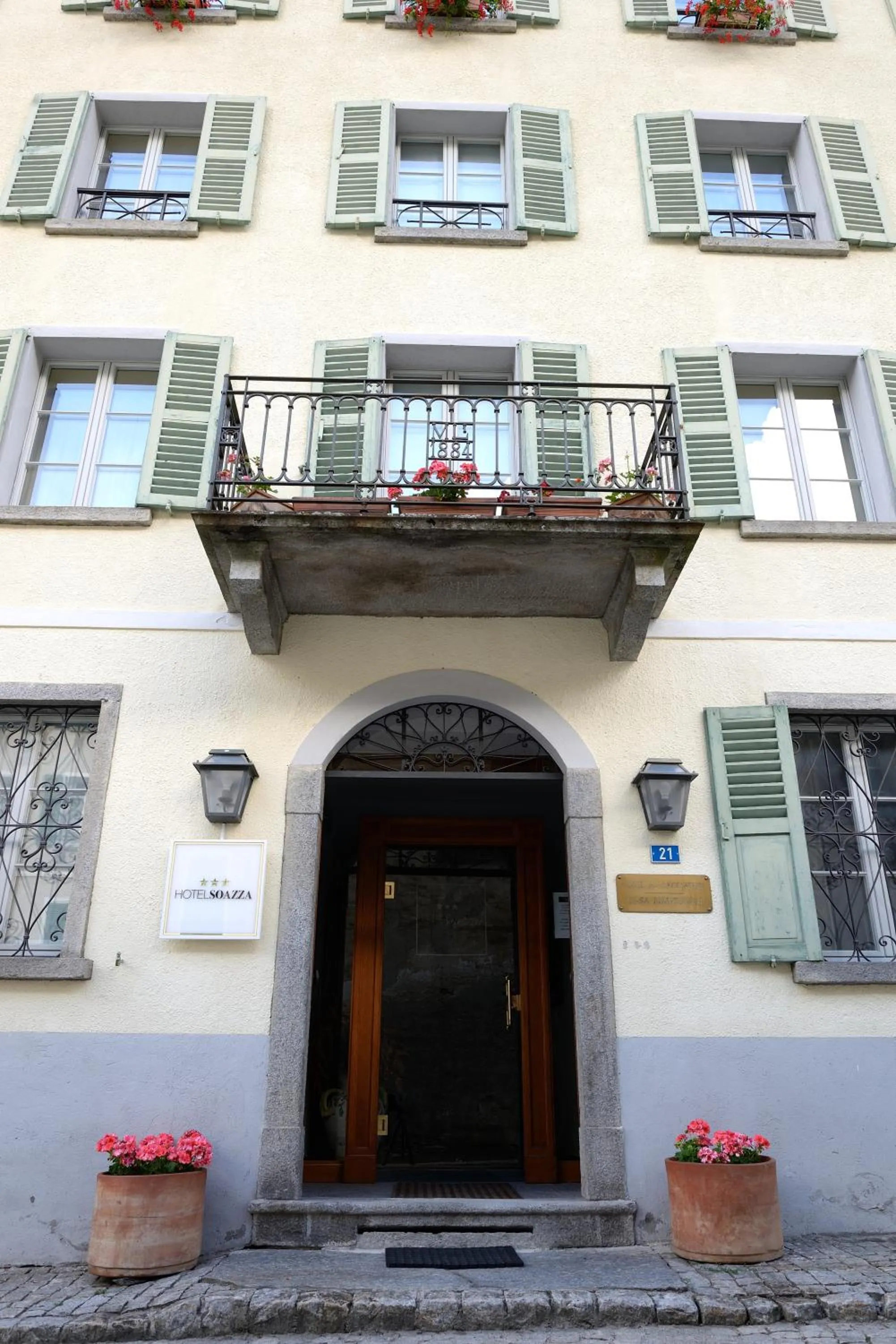 Facade/entrance in Hotel Soazza