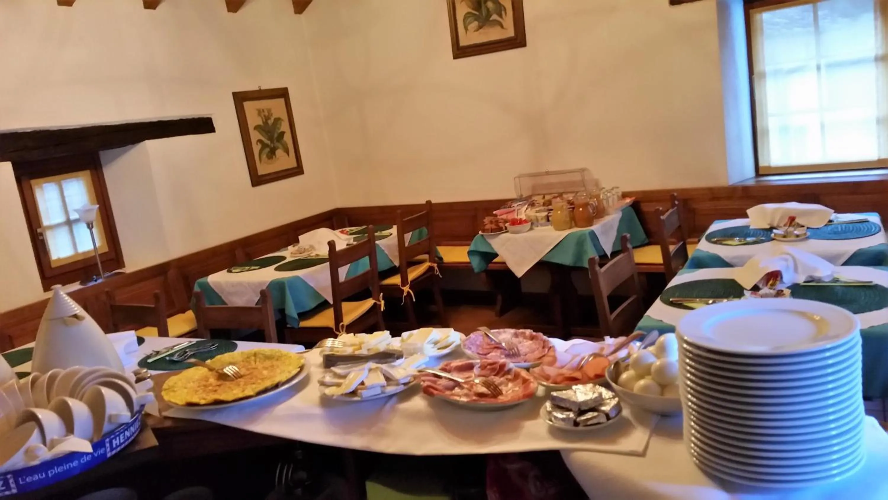 Continental breakfast in Hotel Soazza