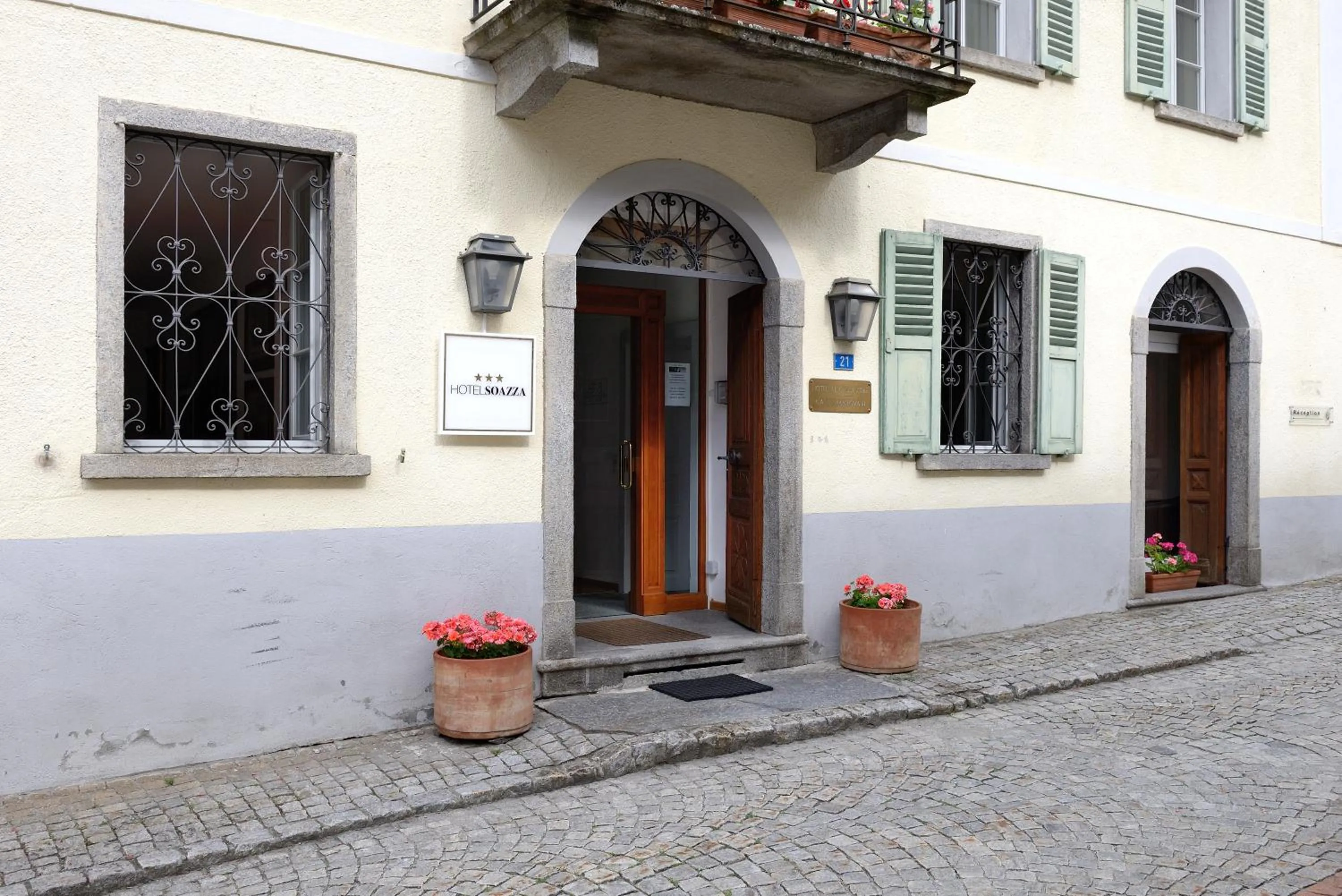 Facade/entrance in Hotel Soazza