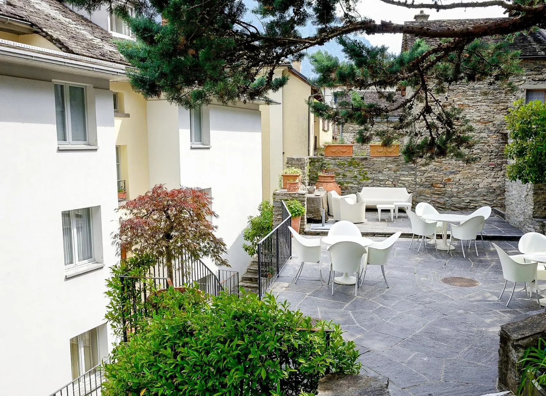 Property building in Hotel Soazza