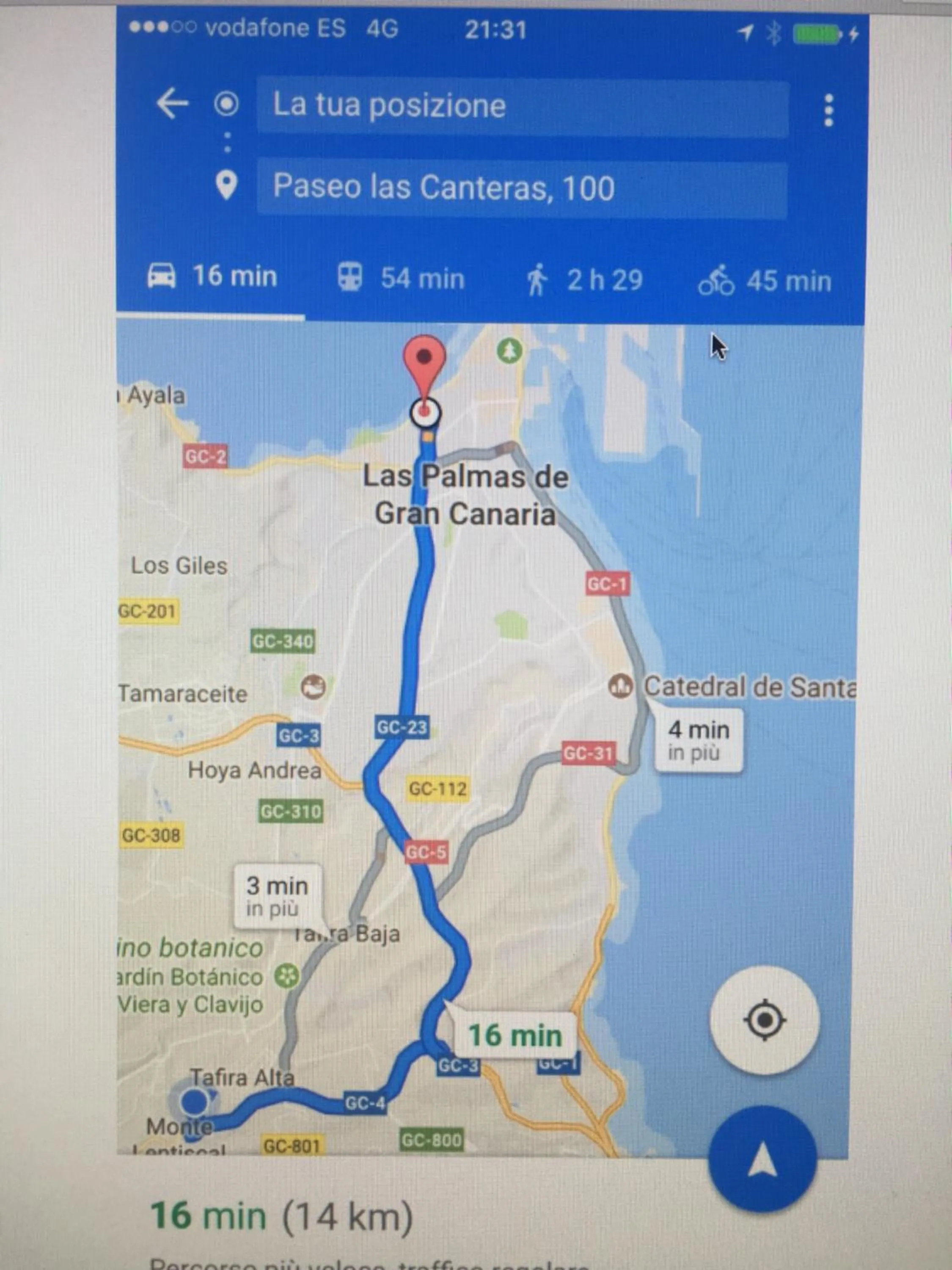 Nearby landmark in La Casita de Las Palmas VV