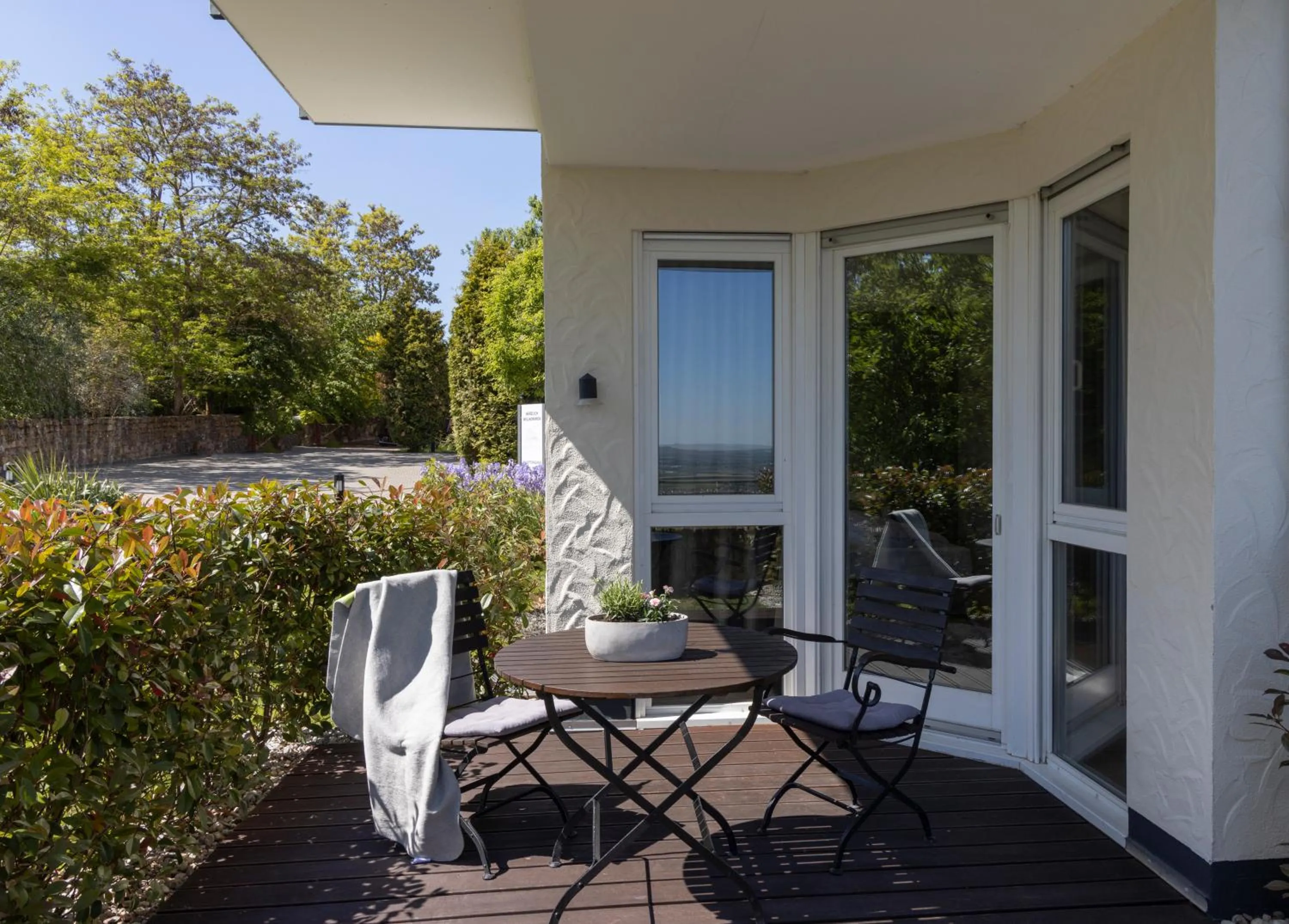 Balcony/Terrace in Hofgut Wißberg - Das Weinberghotel