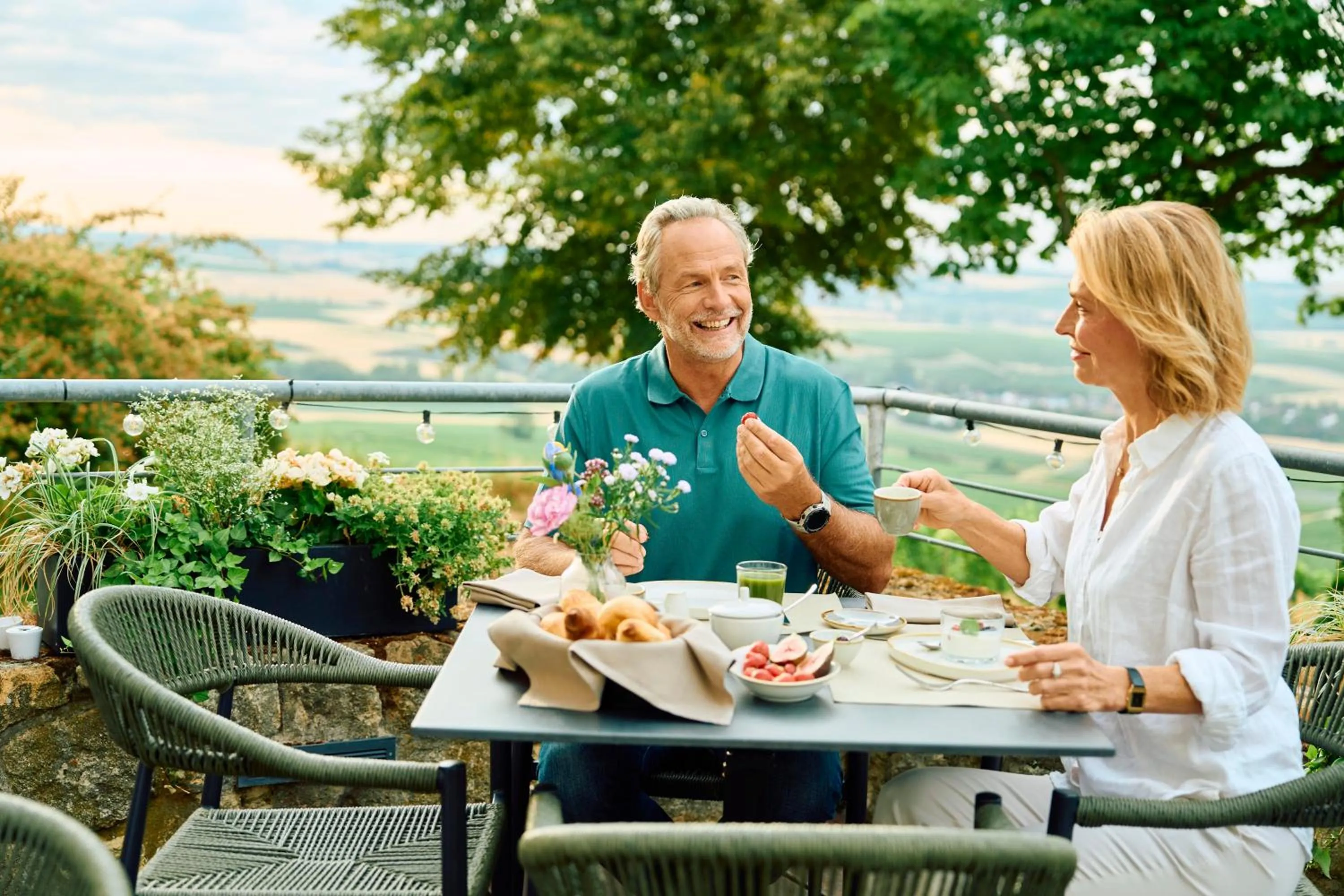 Balcony/Terrace in Hofgut Wißberg - Das Weinberghotel