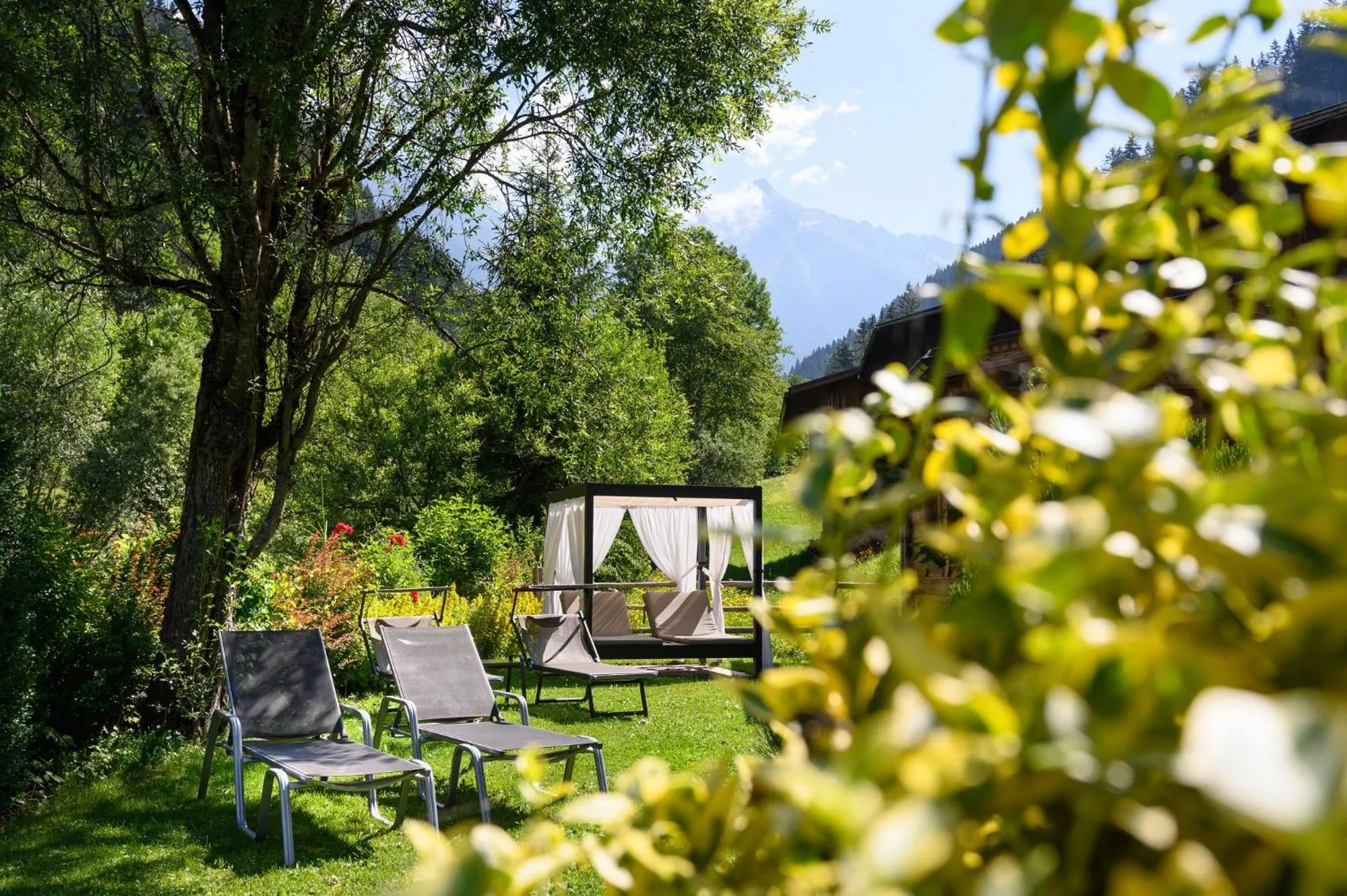 Garden in ZillergrundRock Luxury Mountain Resort