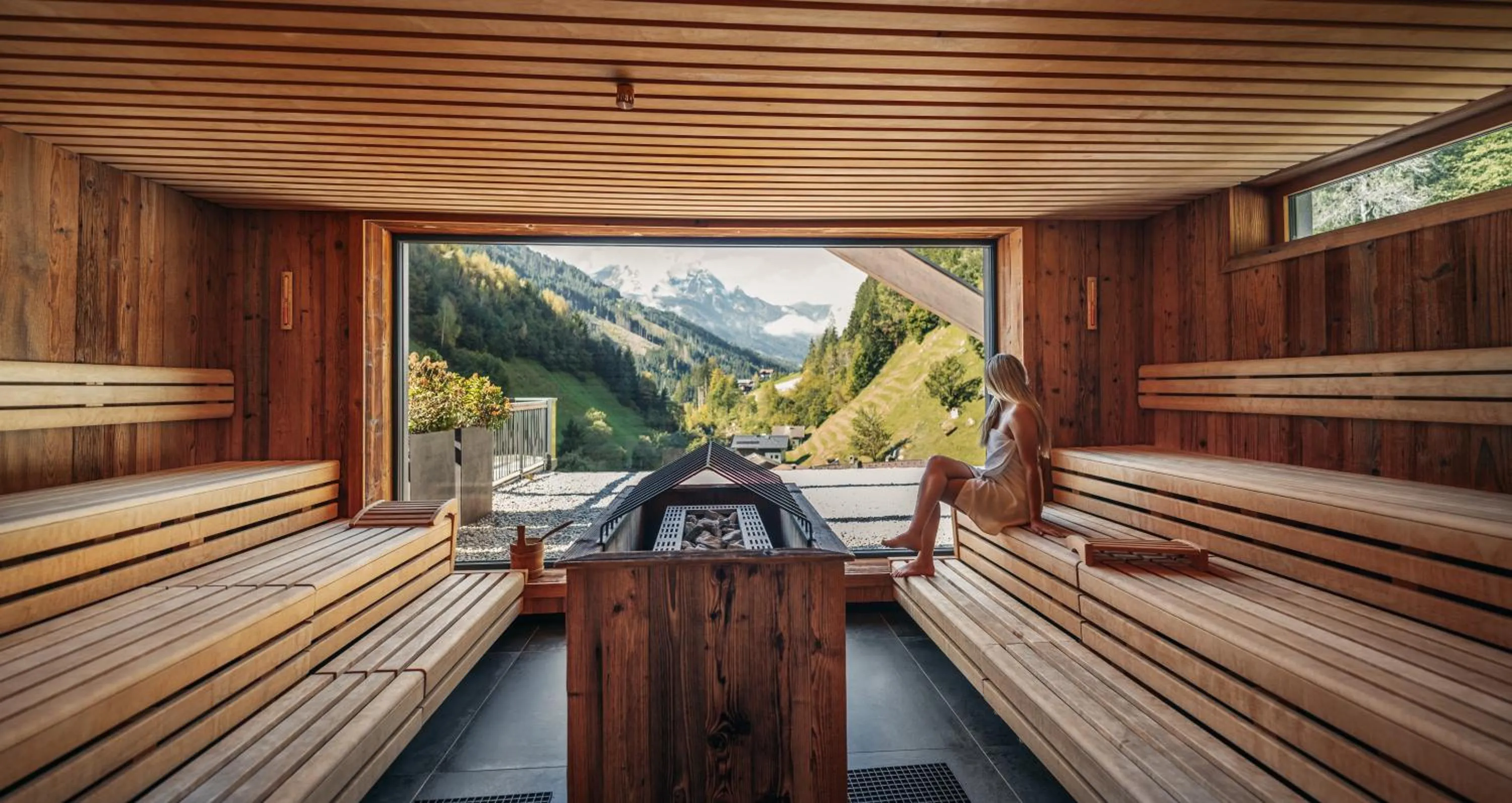 Sauna in ZillergrundRock Luxury Mountain Resort