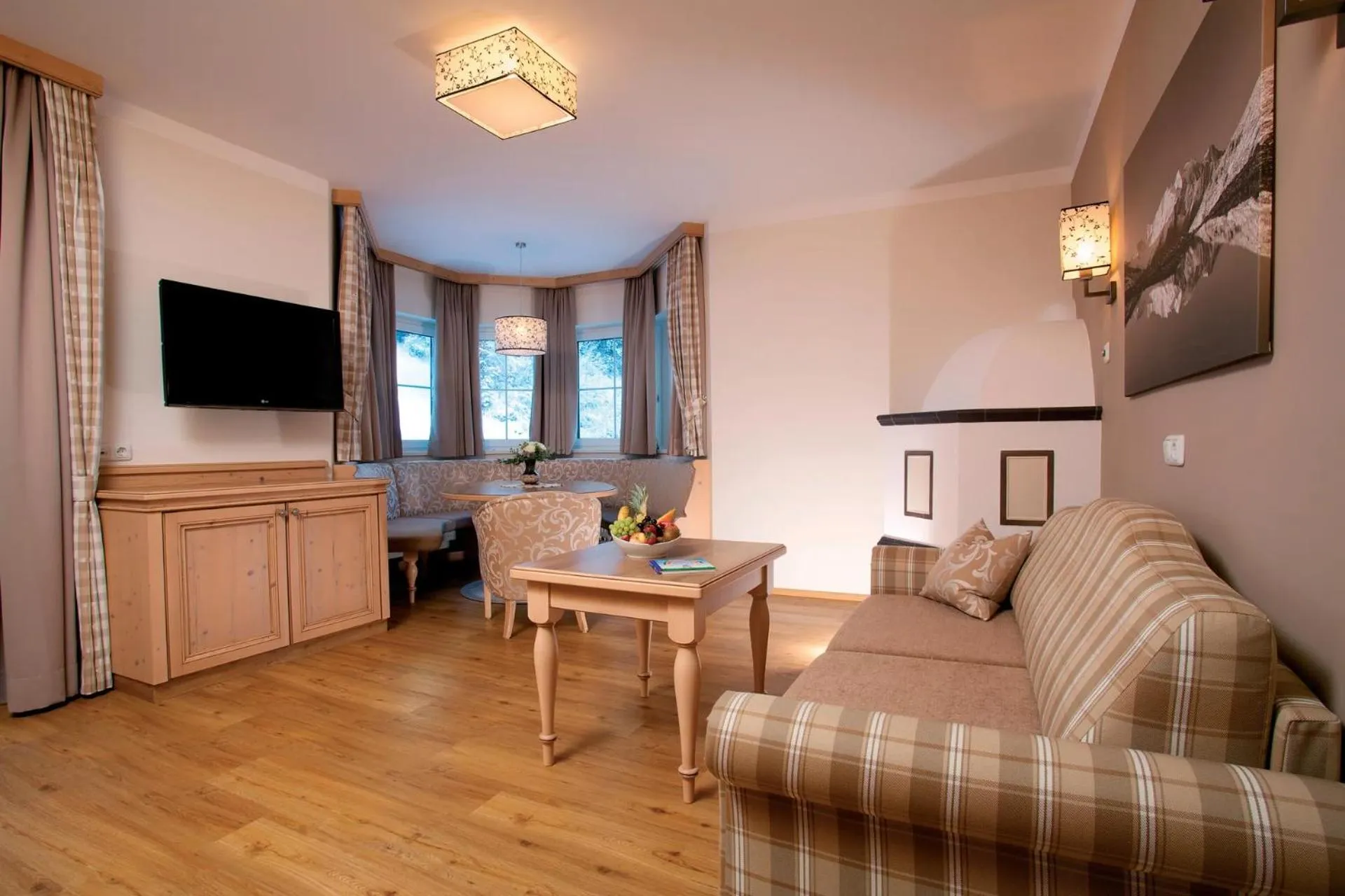 Living room in ZillergrundRock Luxury Mountain Resort