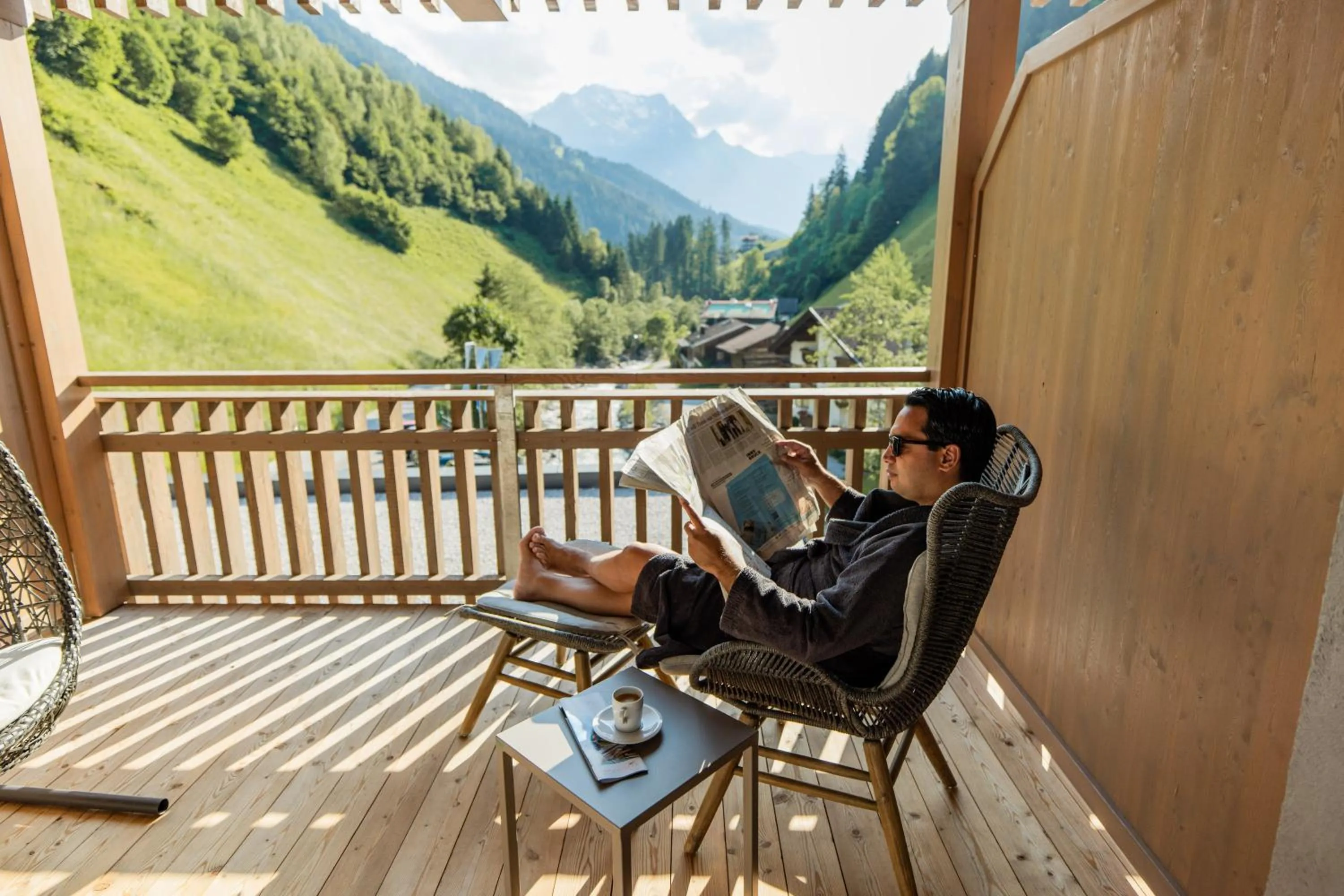 Living room in ZillergrundRock Luxury Mountain Resort