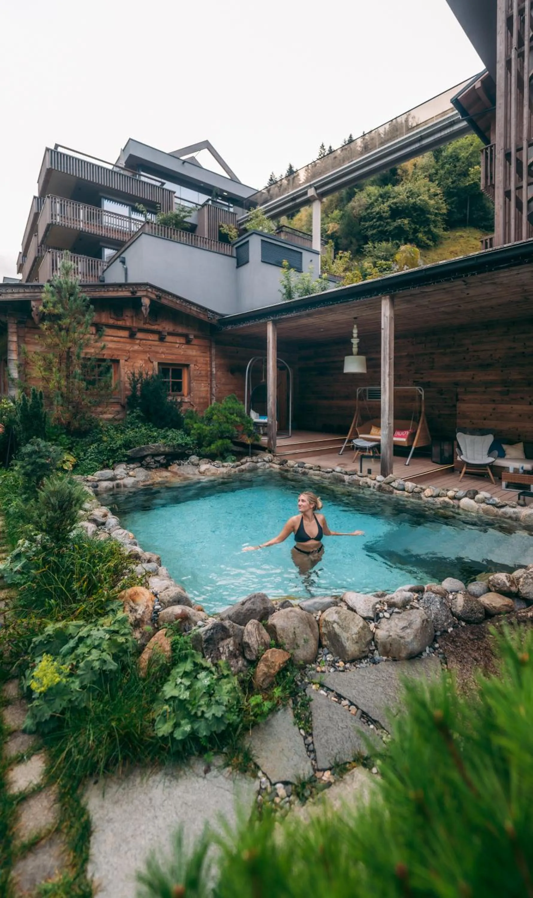 Swimming pool in ZillergrundRock Luxury Mountain Resort