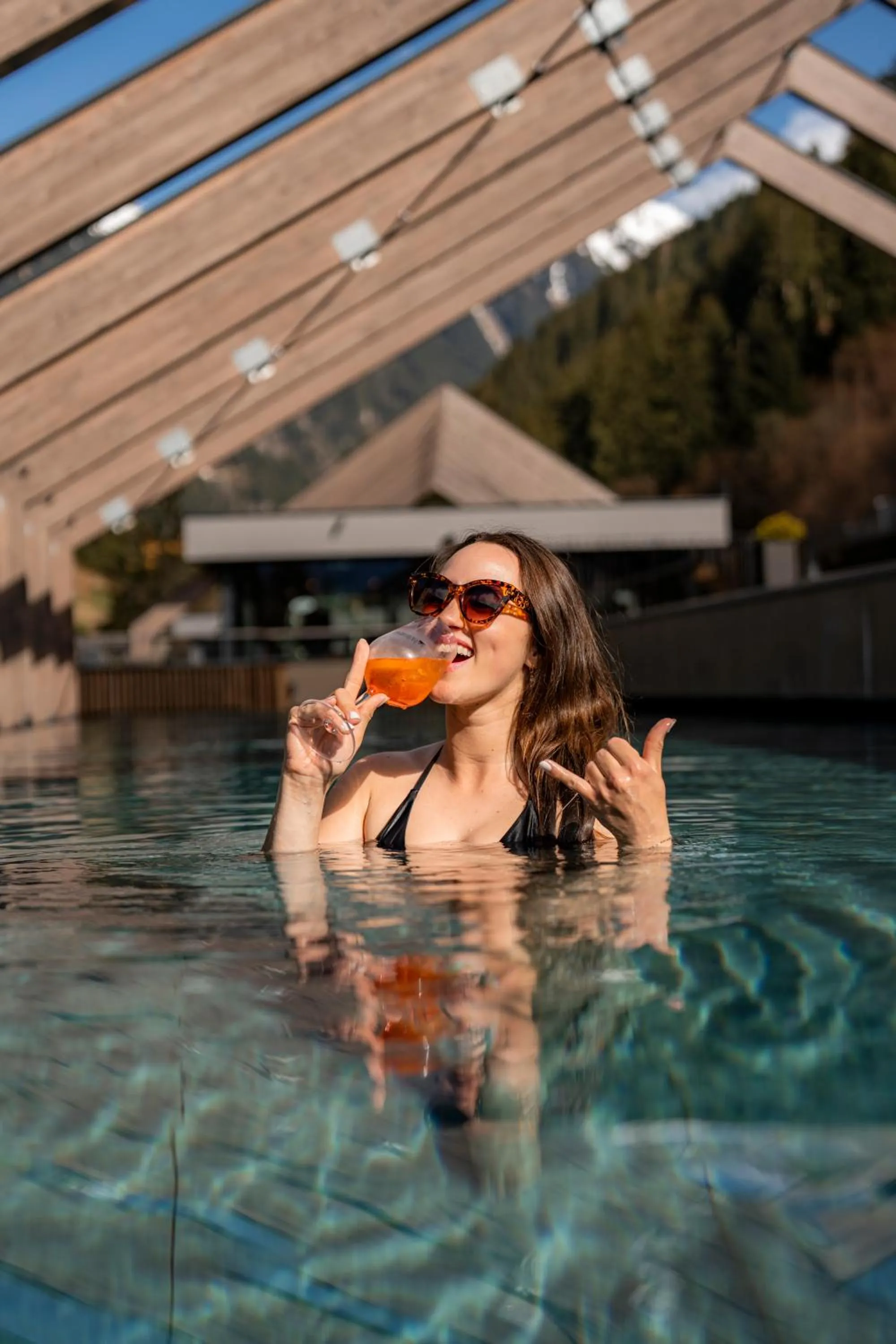 Swimming pool in ZillergrundRock Luxury Mountain Resort