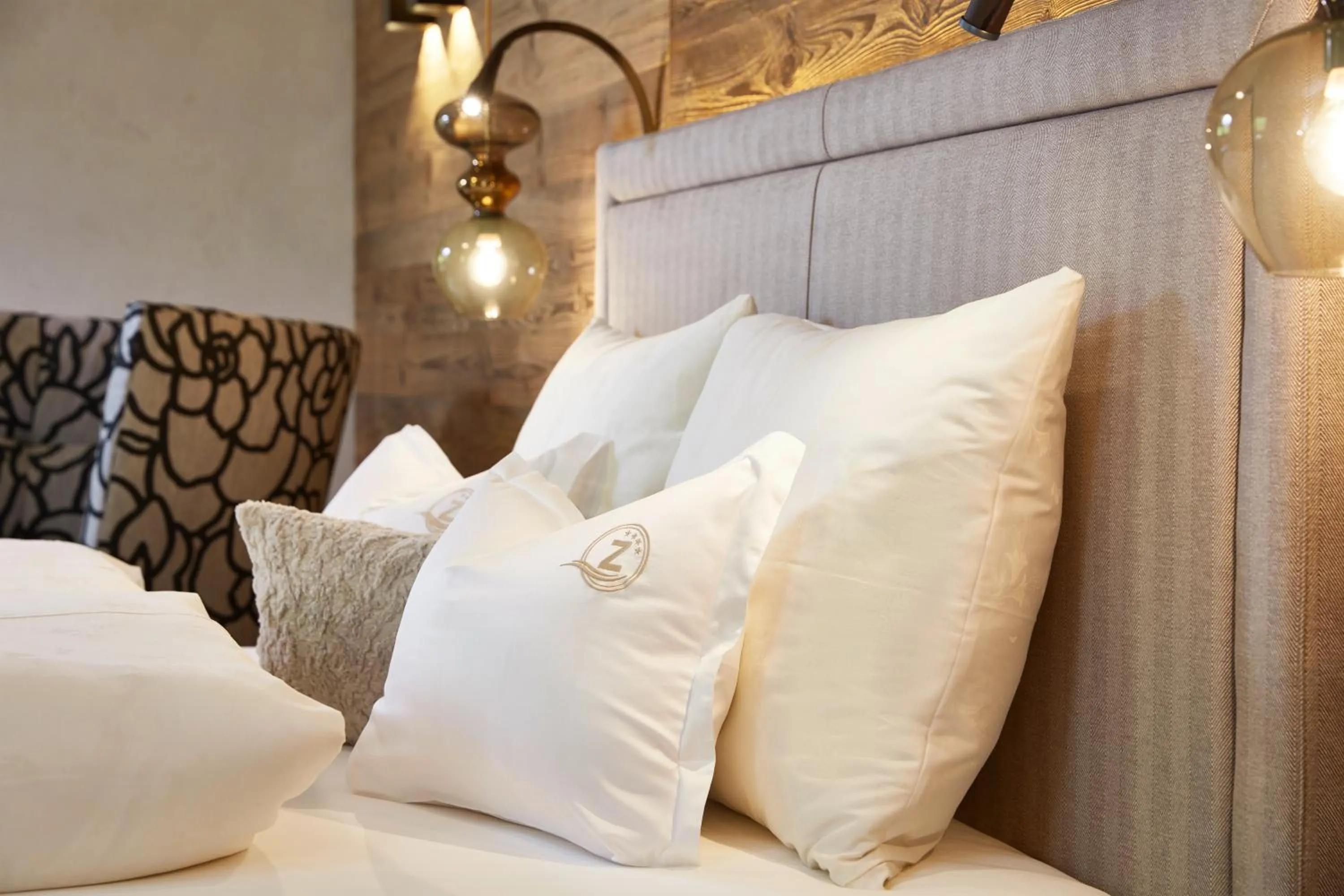 Decorative detail, Bed in ZillergrundRock Luxury Mountain Resort