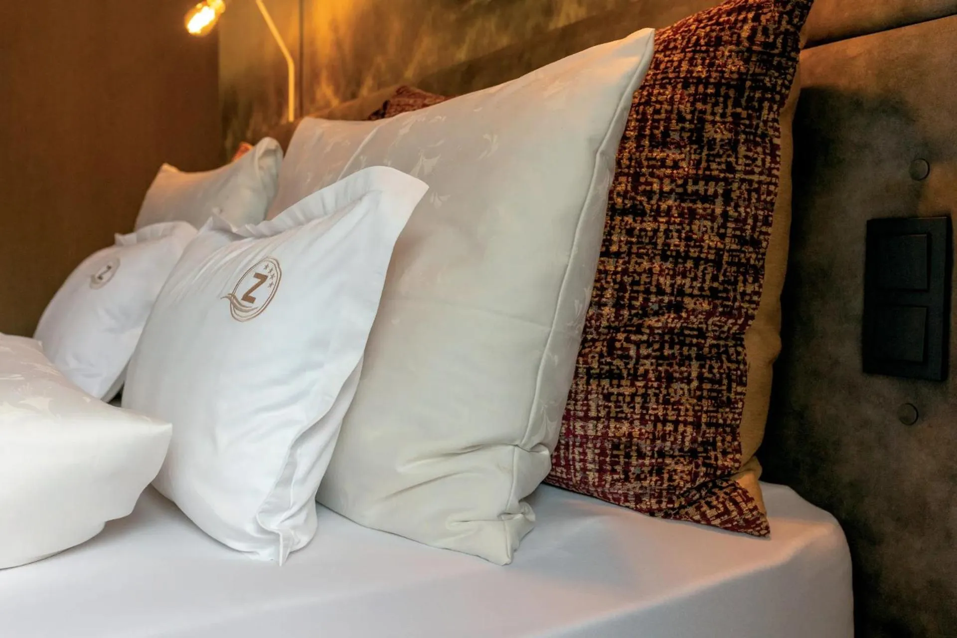 Bed in ZillergrundRock Luxury Mountain Resort