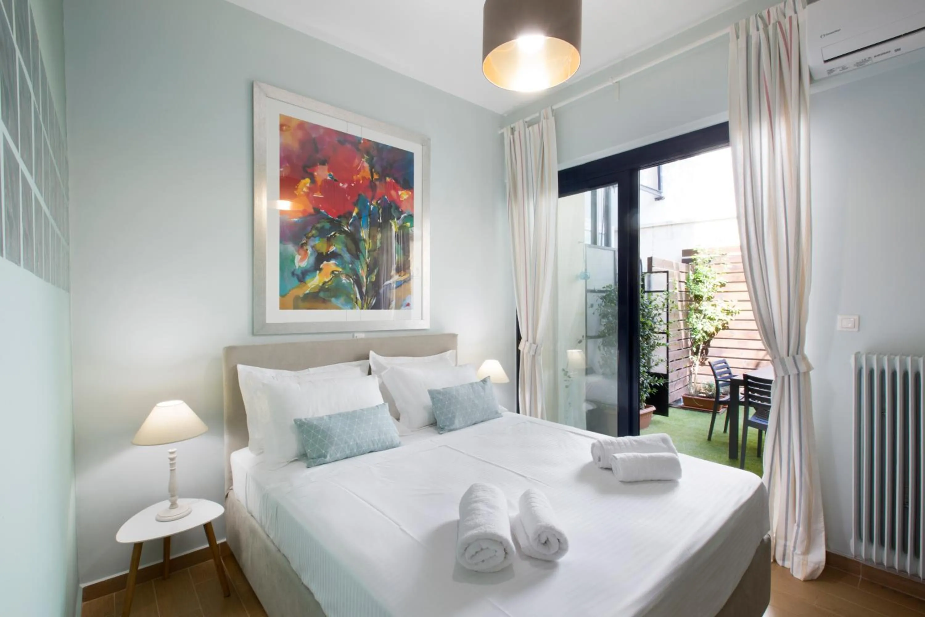 Bedroom, Bed in Under the shade of Acropolis by YHA