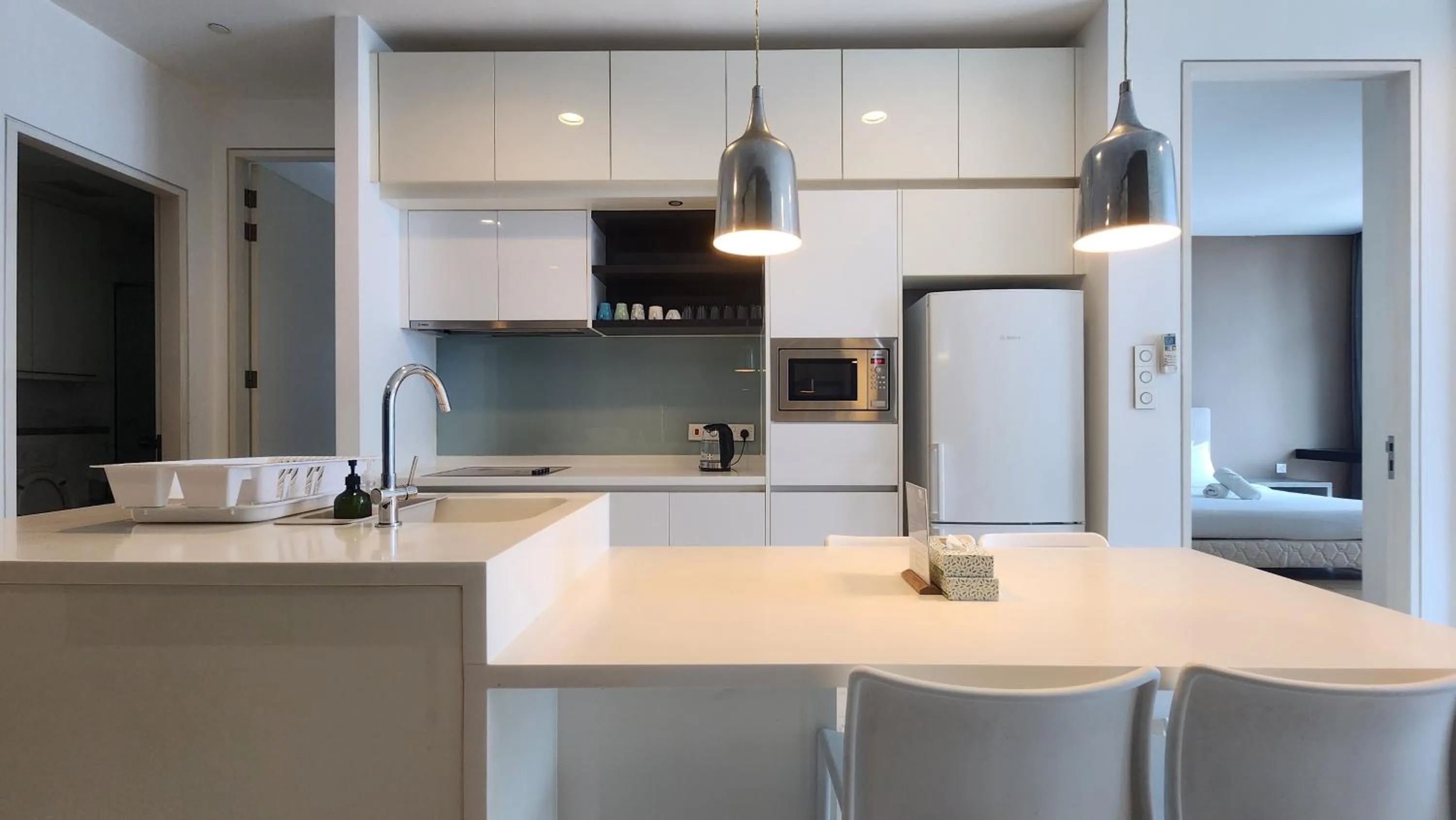 Kitchen or kitchenette in KL Platinum KLCC By Hive KL