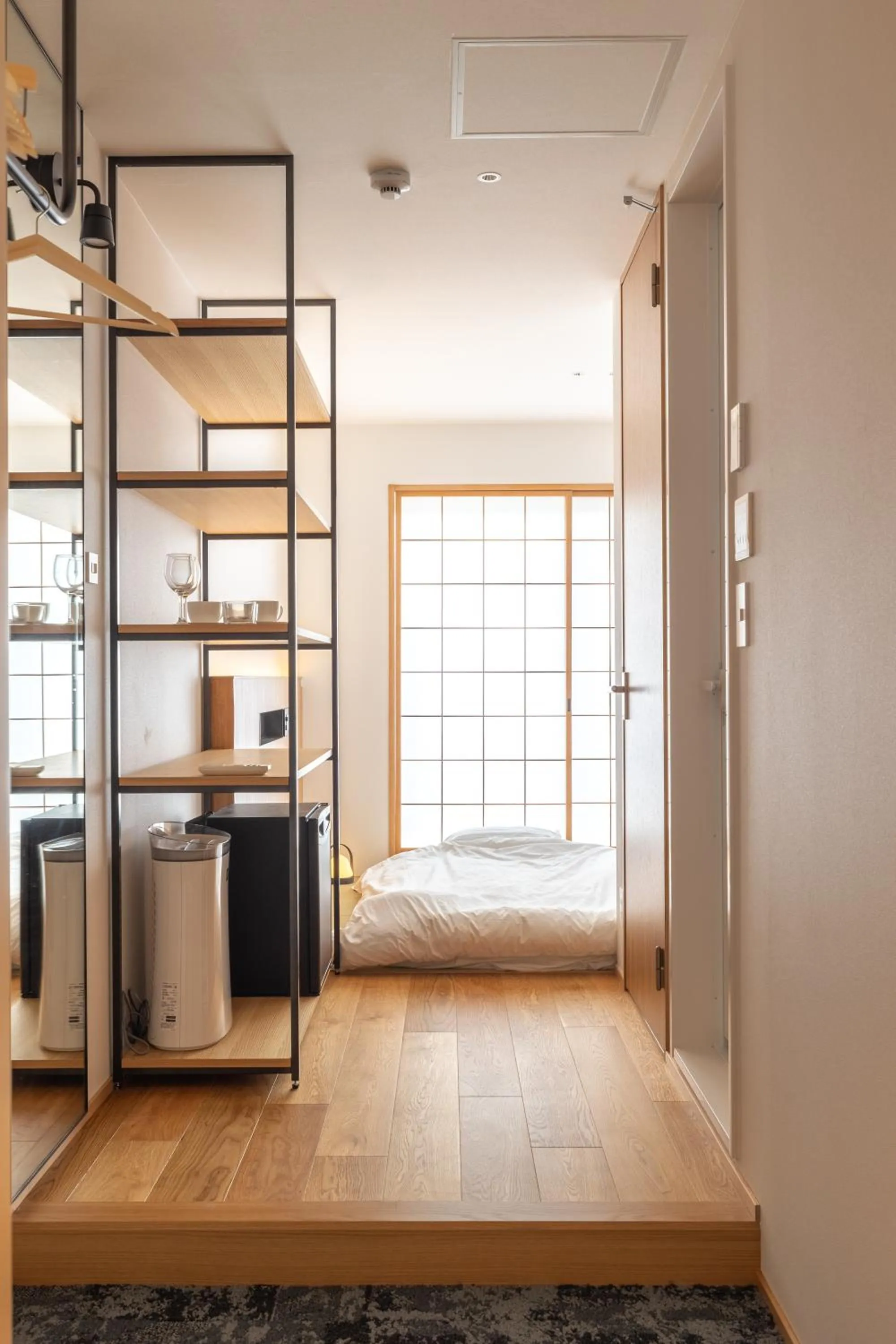 Bed in Karasuma Rokujo Hotel