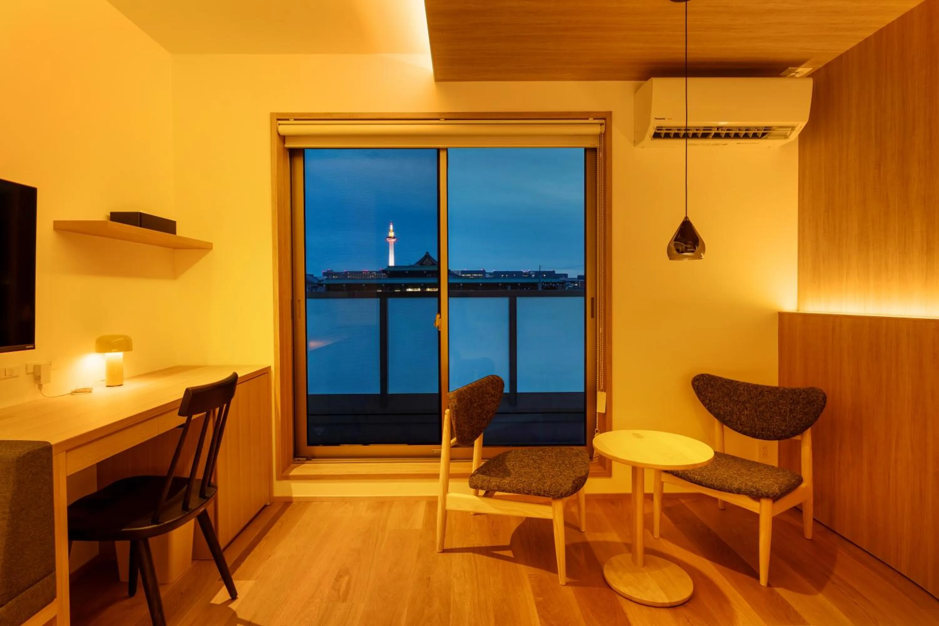 Seating area in Karasuma Rokujo Hotel