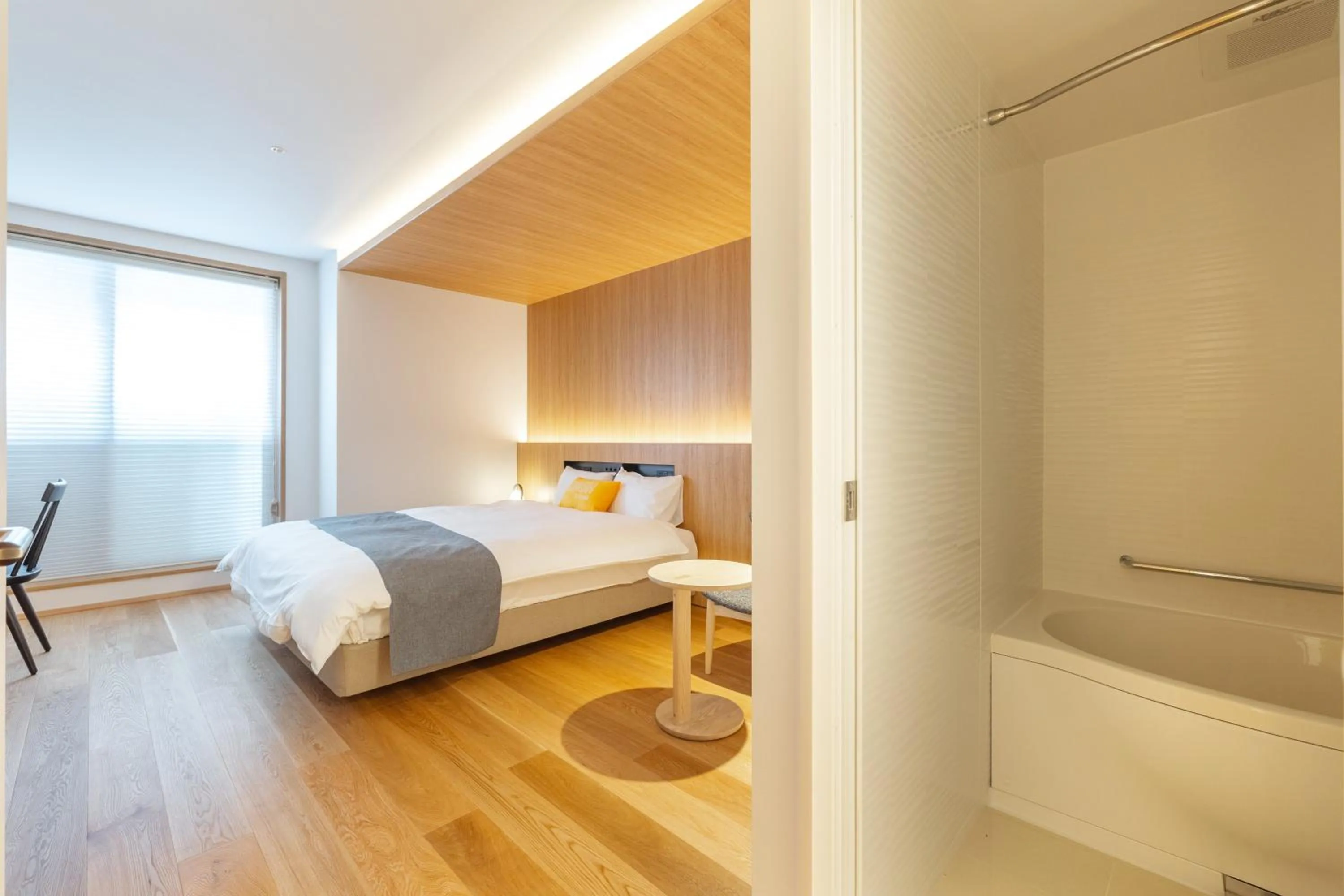 Bed in Karasuma Rokujo Hotel