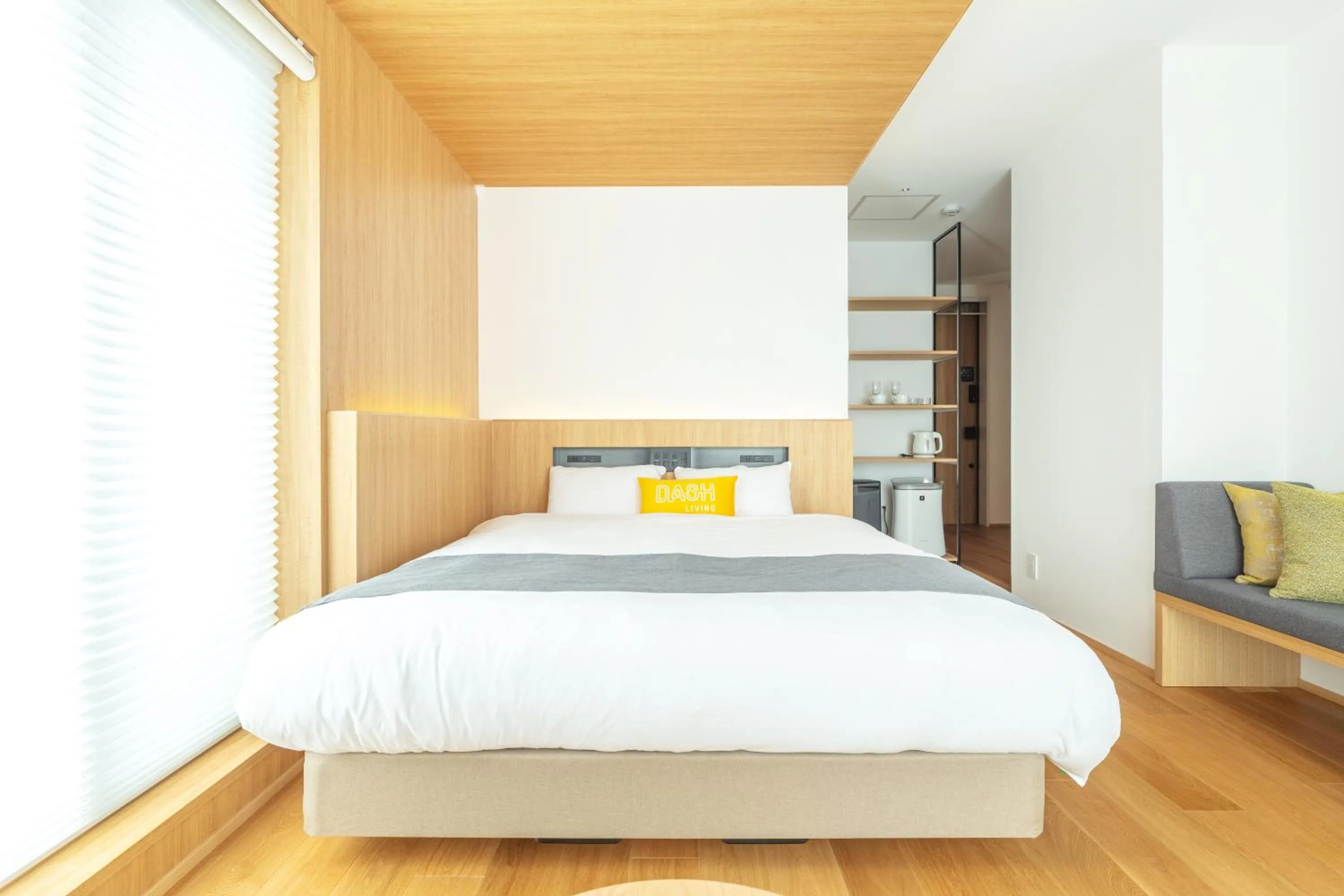 Bed in Karasuma Rokujo Hotel