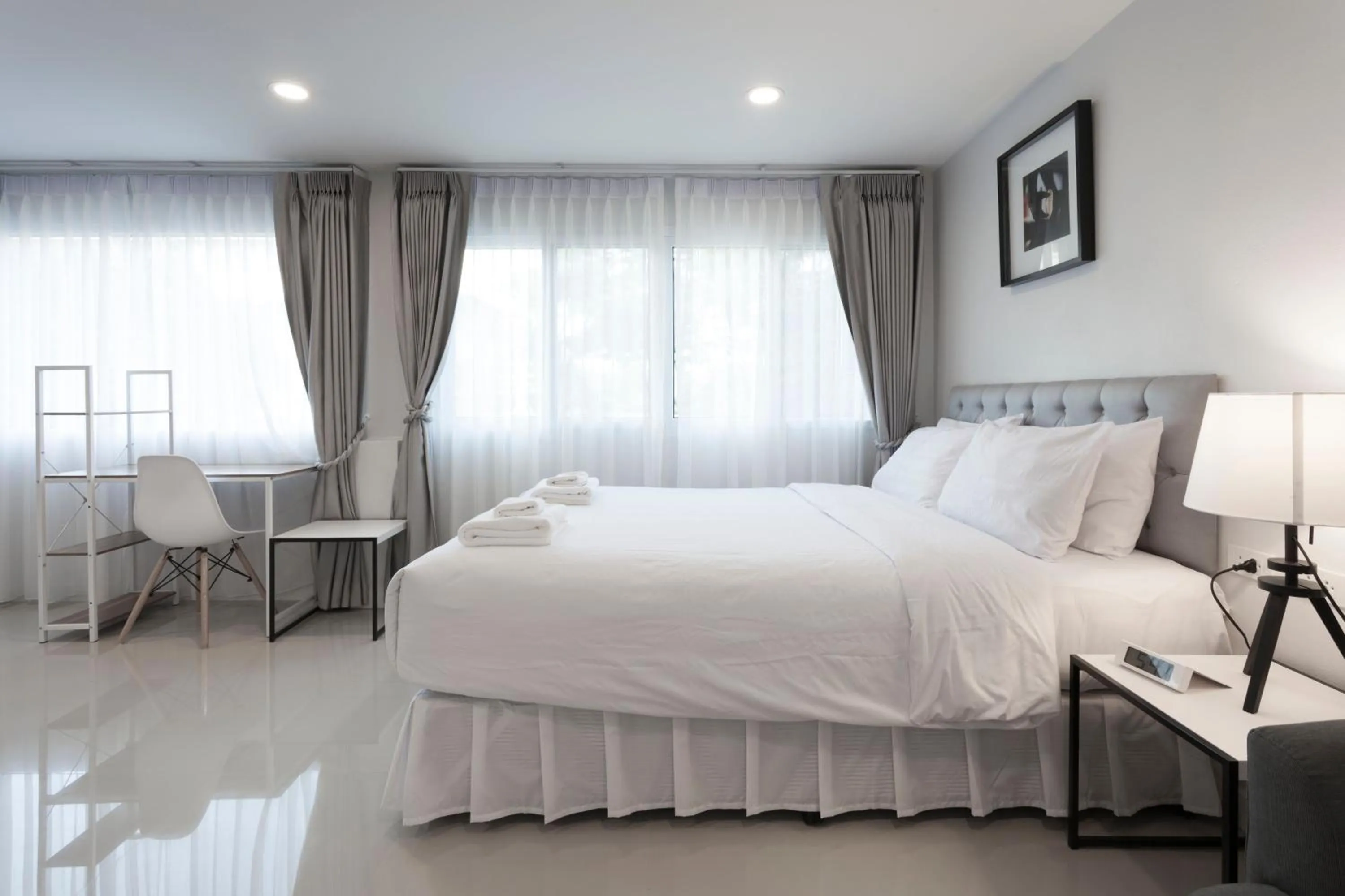 Photo of the whole room, Bed in Cozy Home by Nan