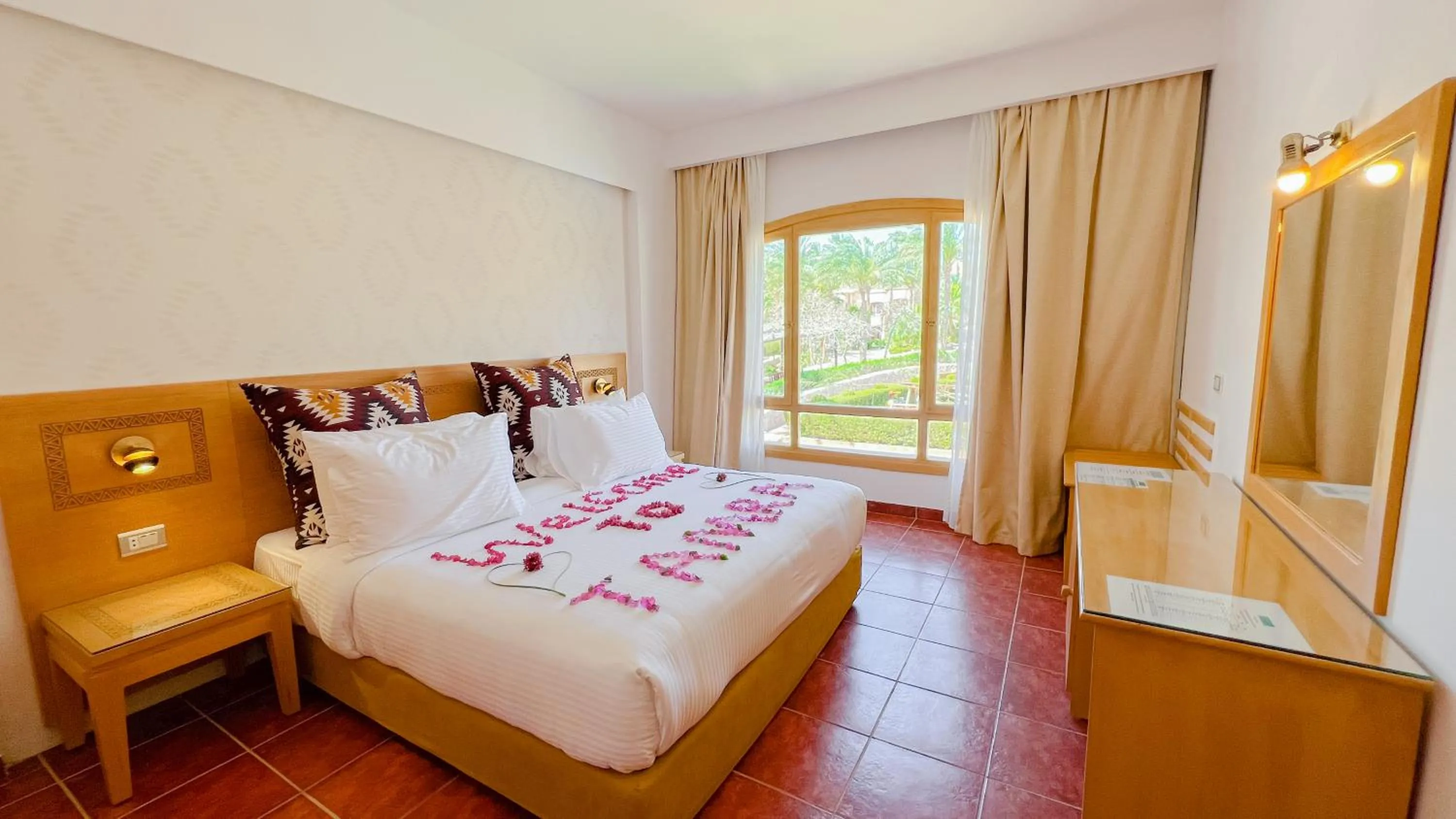 Bed in Tamra Beach Resort