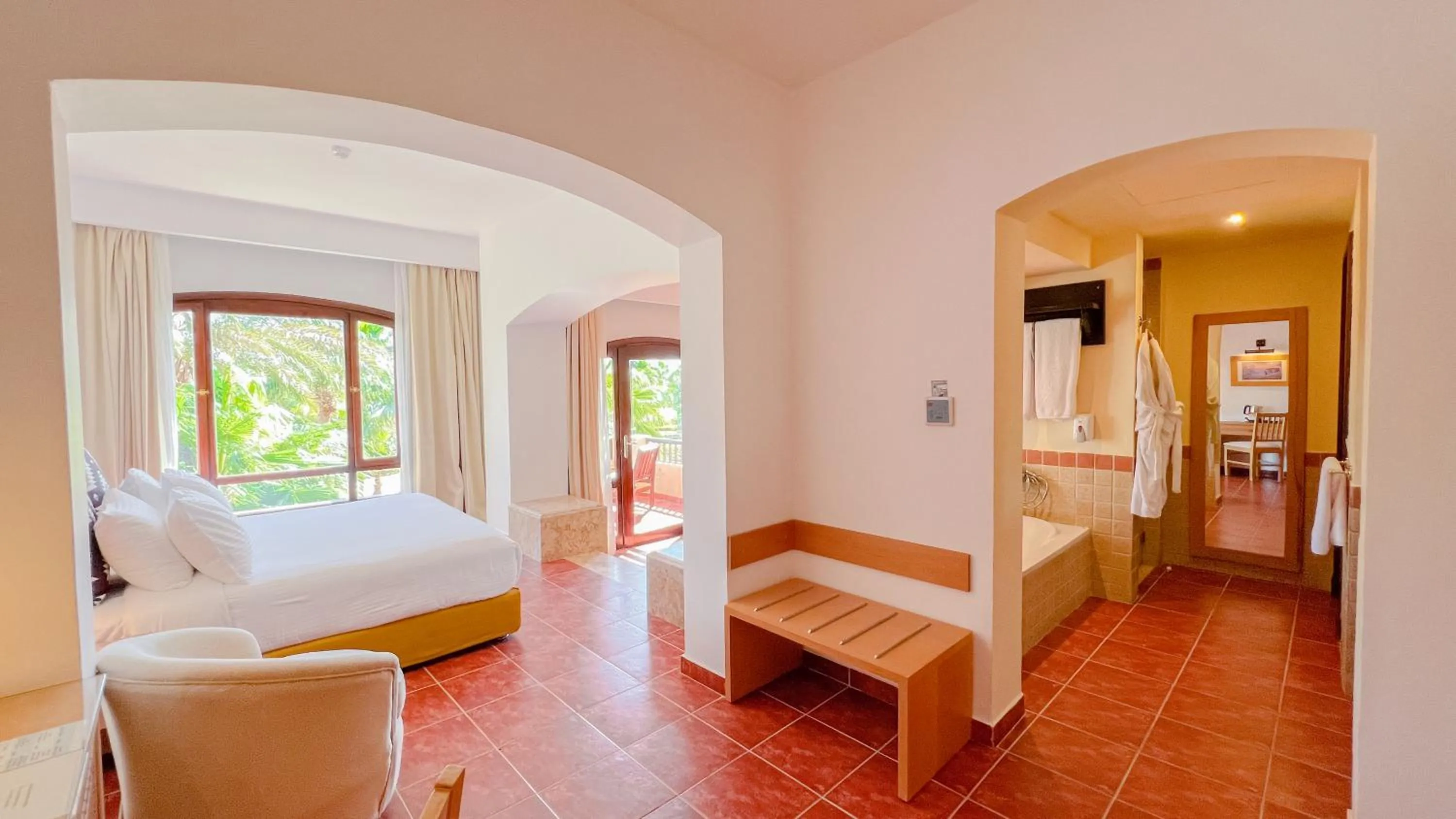 Bed in Tamra Beach Resort