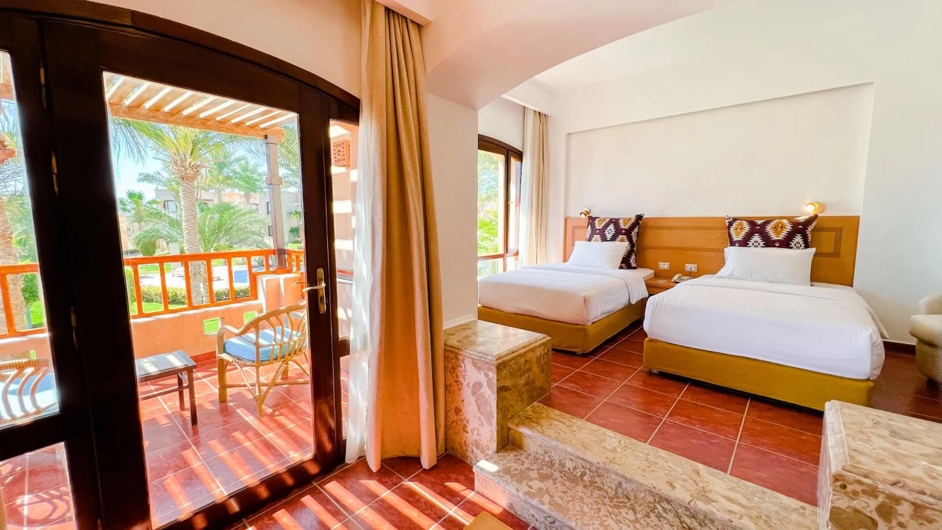 Bed in Tamra Beach Resort