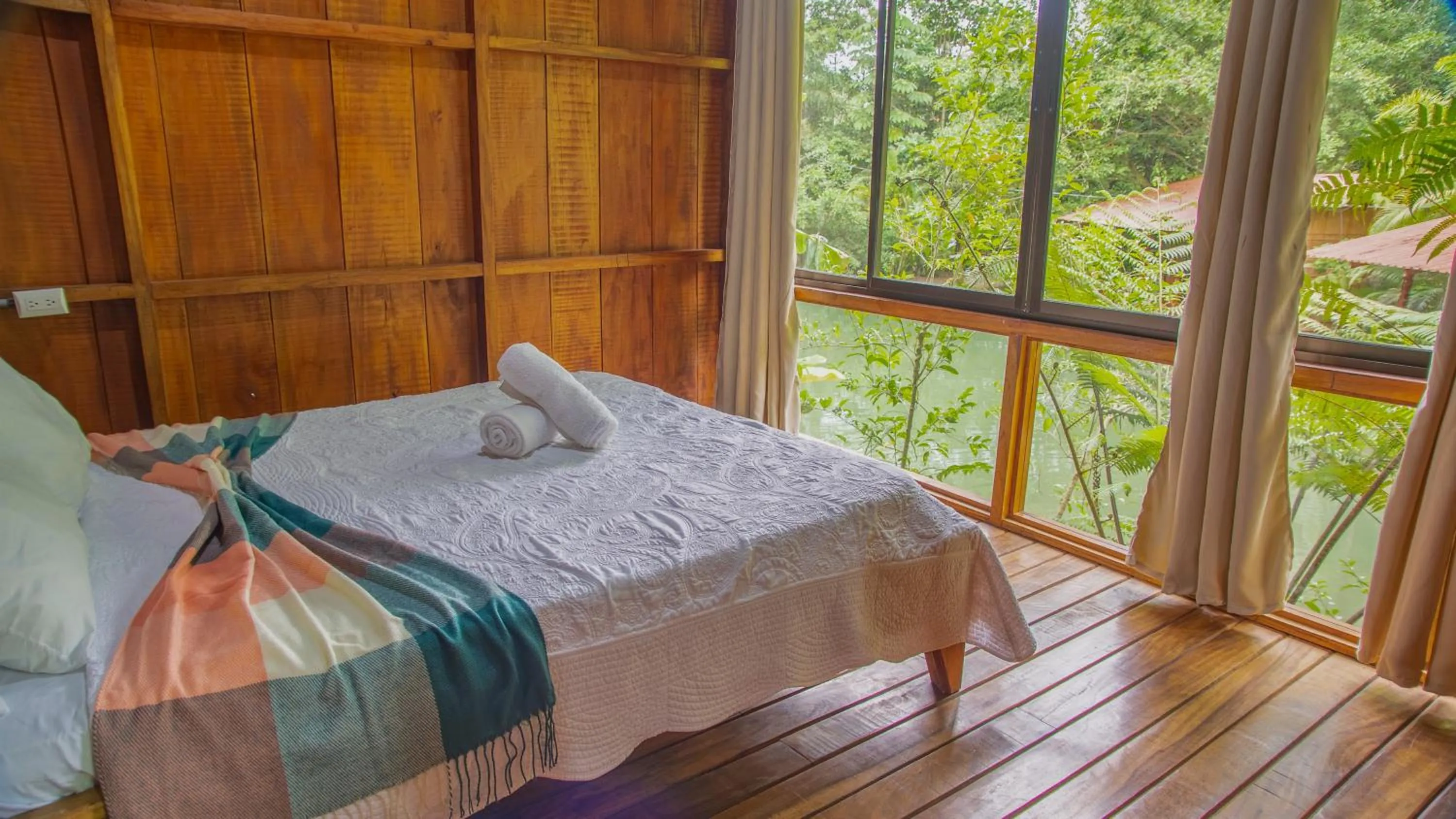 Bed in Cabañas del Lago