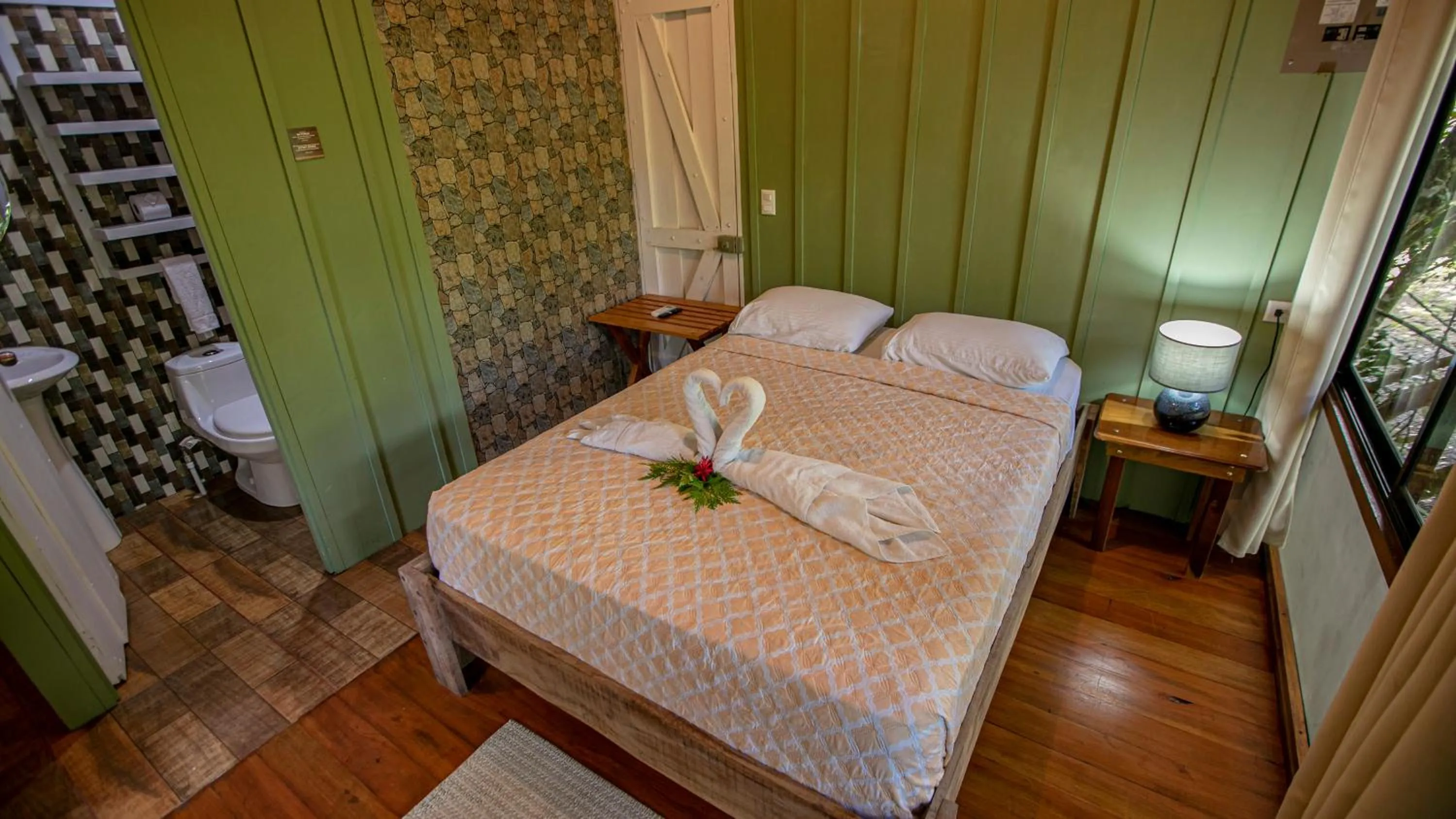 Bed in Cabañas del Lago